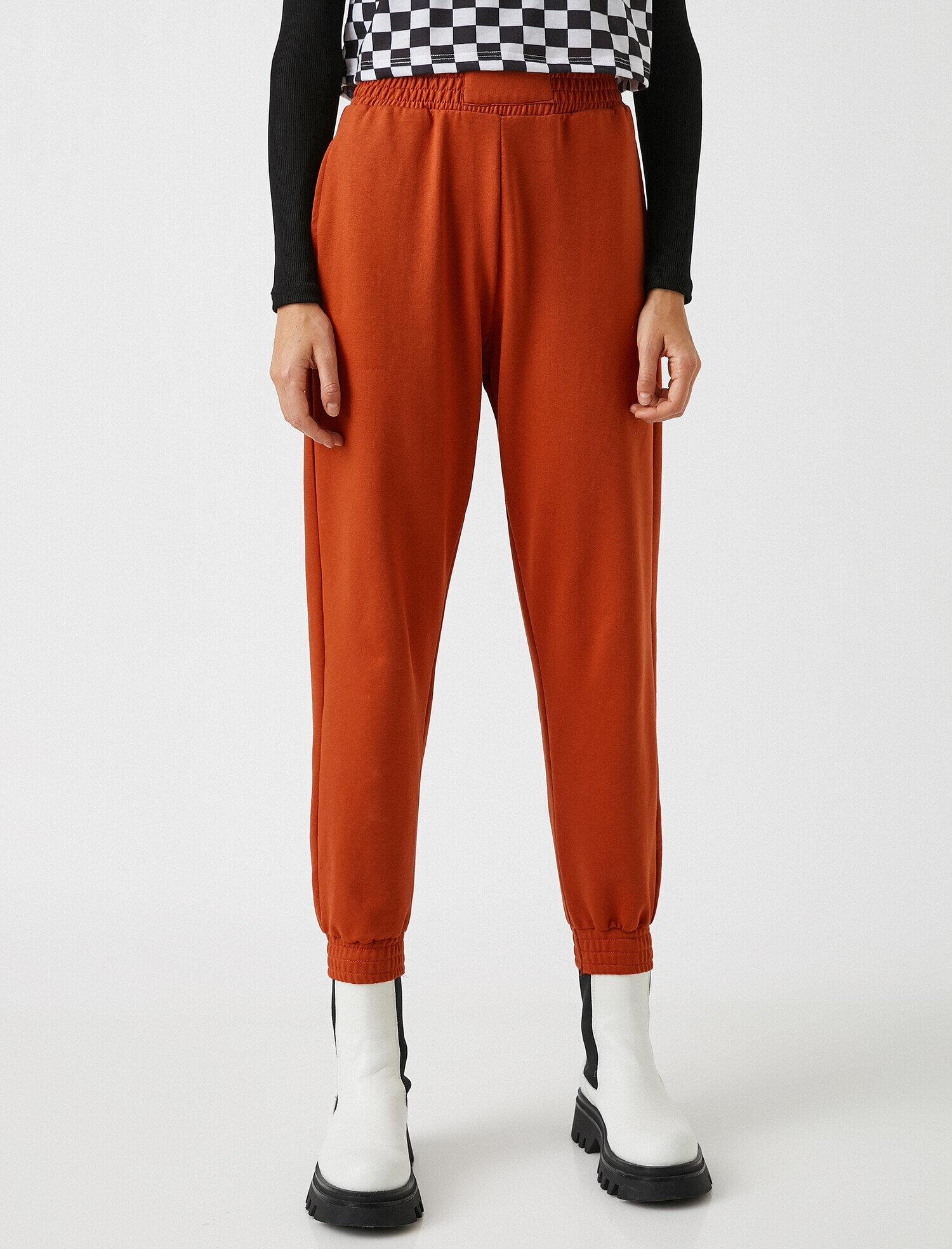   Jogger Eşofman Altı Beli Paçası Lastikli