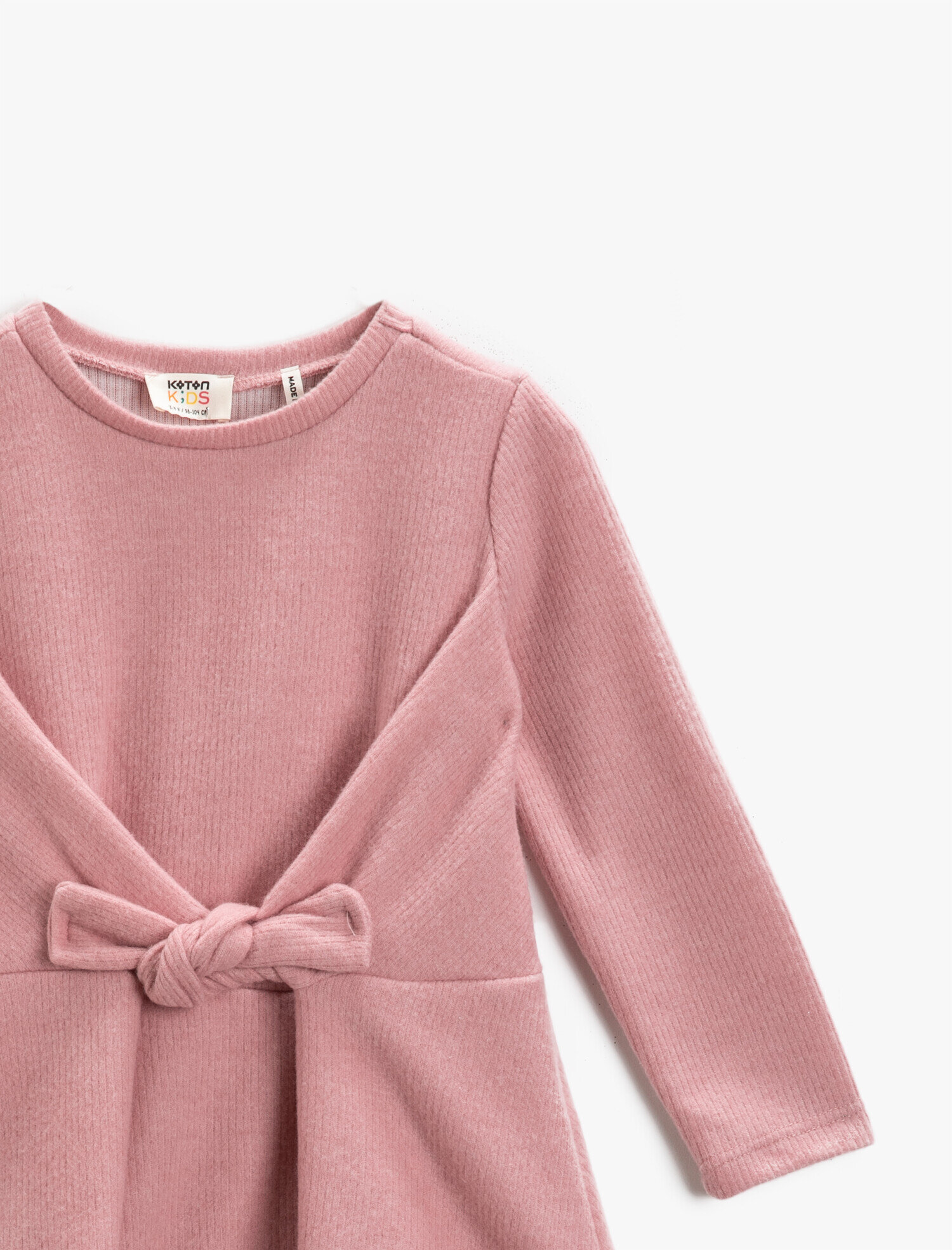  Kız Çocuk Beli Bağlamalı Elbise