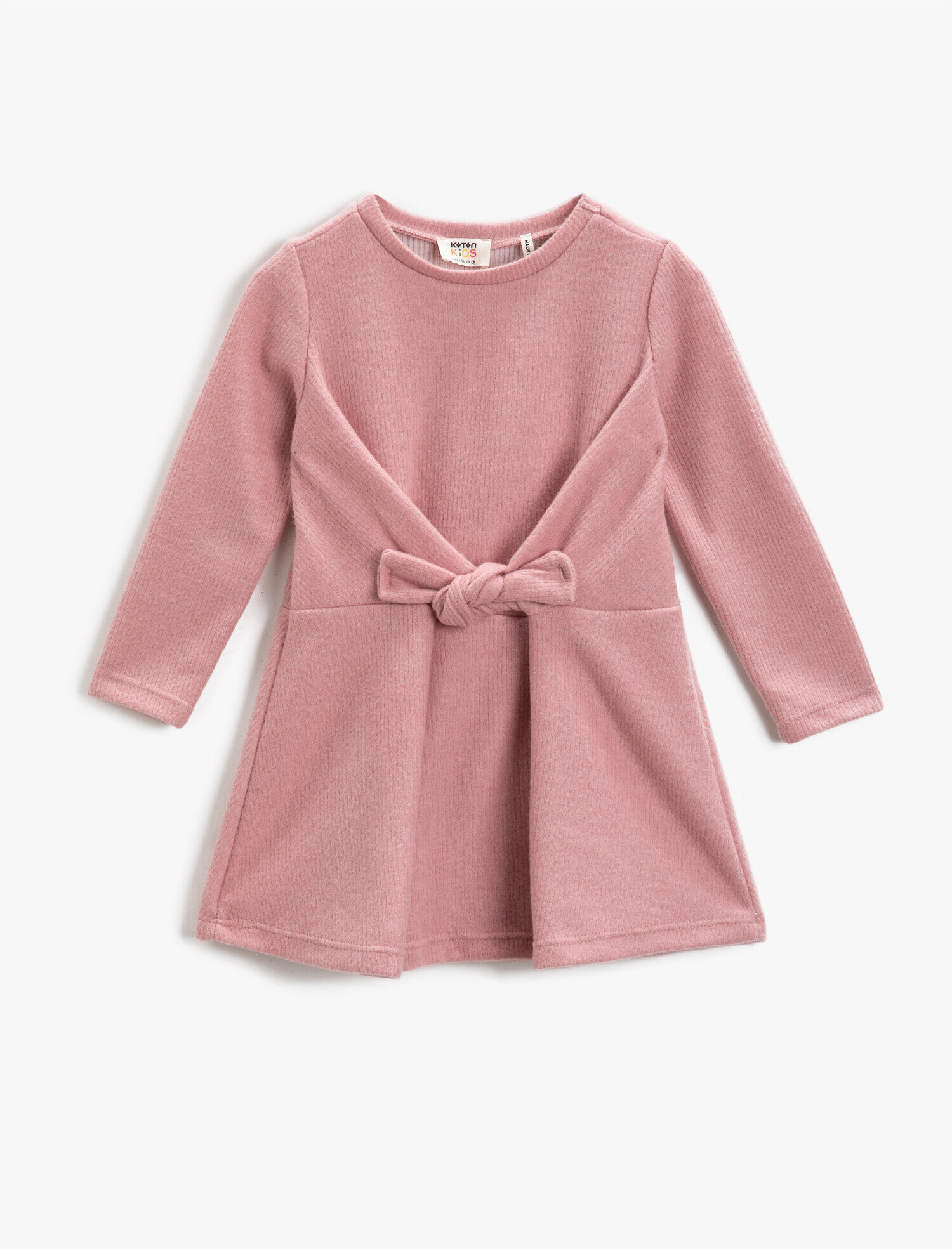  Kız Çocuk Beli Bağlamalı Elbise