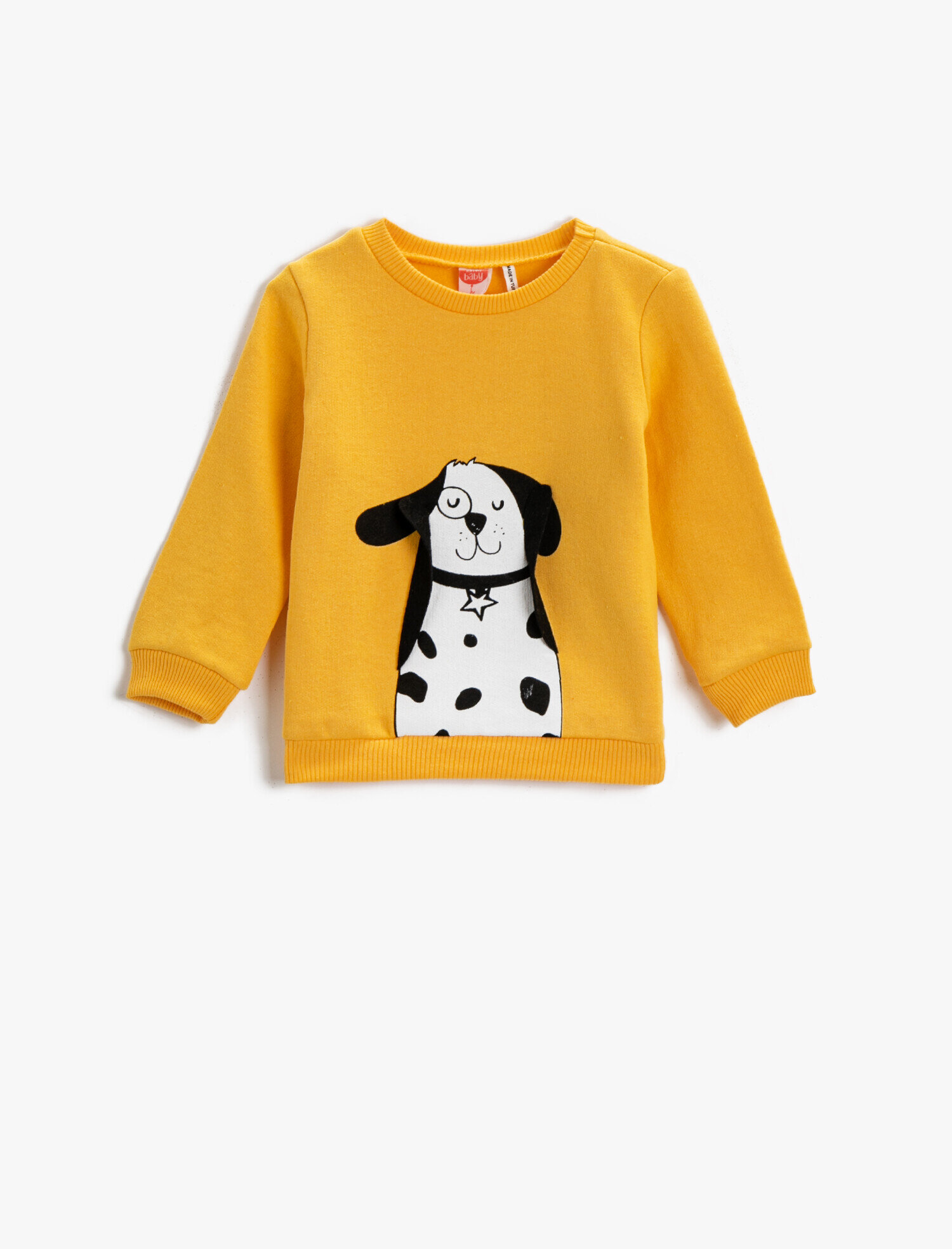  Erkek Bebek Pamuklu Sweatshirt s Köpek Baskılı