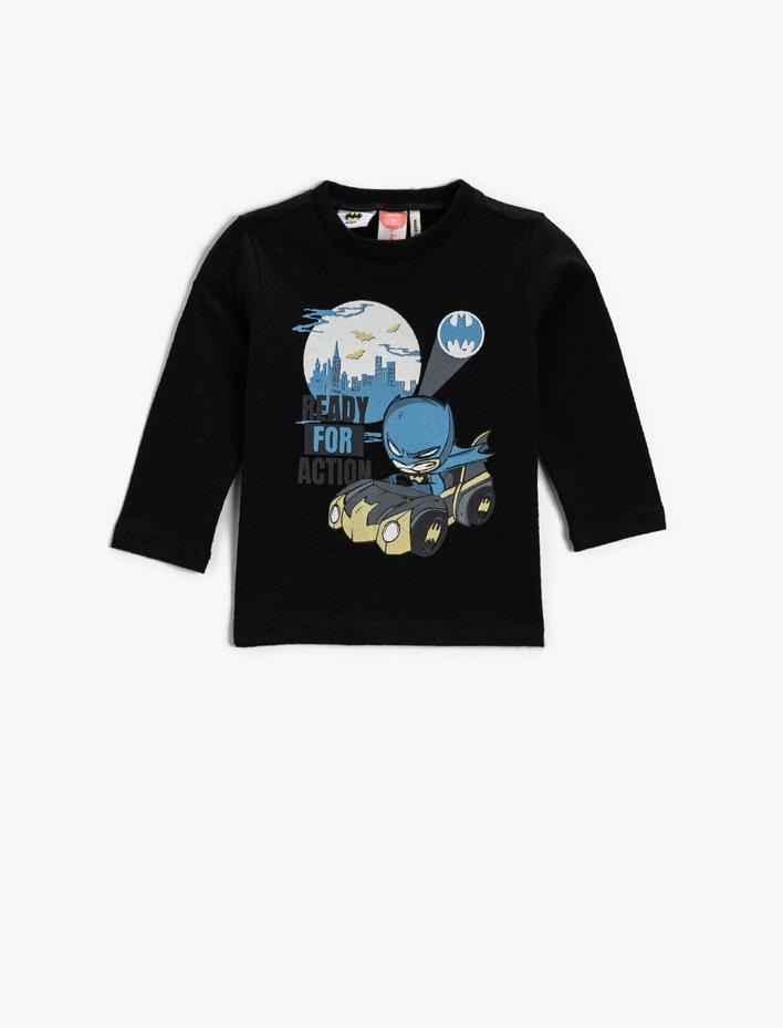 Erkek Bebek Warner Bros Lisanslı Tişört Uzun Kollu Bisiklet Yaka