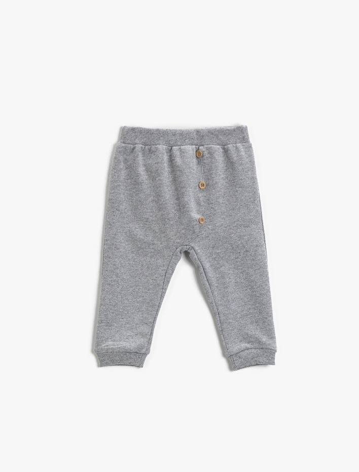 Erkek Bebek Düğmeli Eşofman Altı