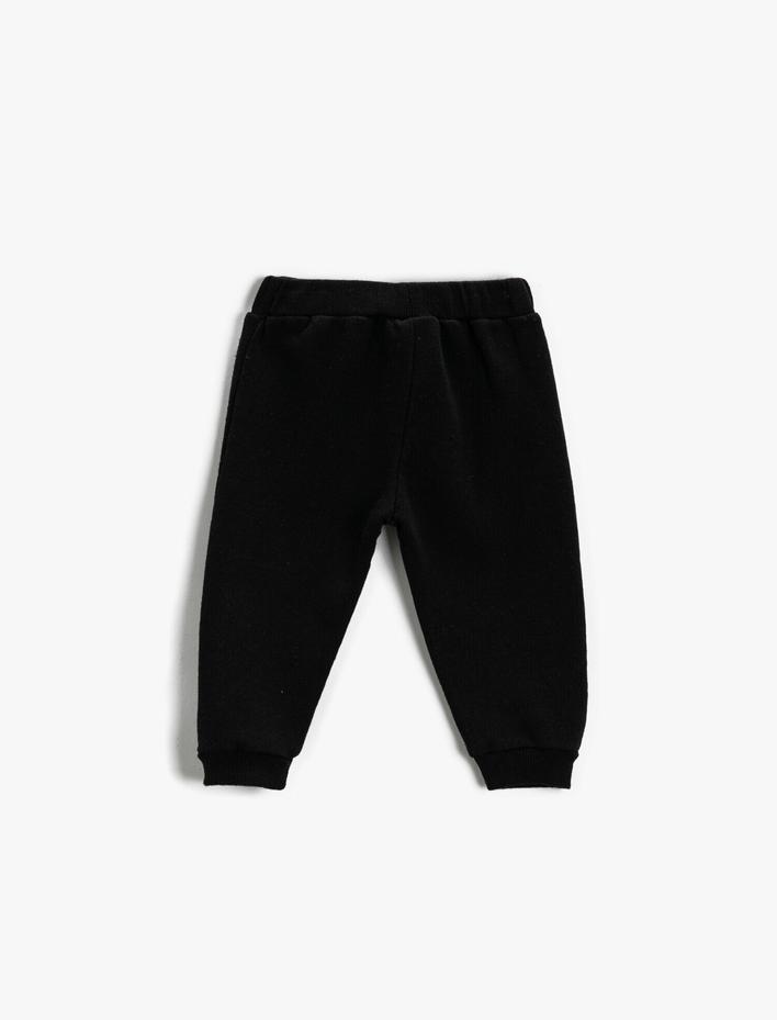 Erkek Bebek Batman Lisanslı Baskılı Eşofman Altı Beli Bağlamalı