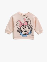 Mickey Mouse Baskılı Lisanslı Sweatshirt Pamuklu