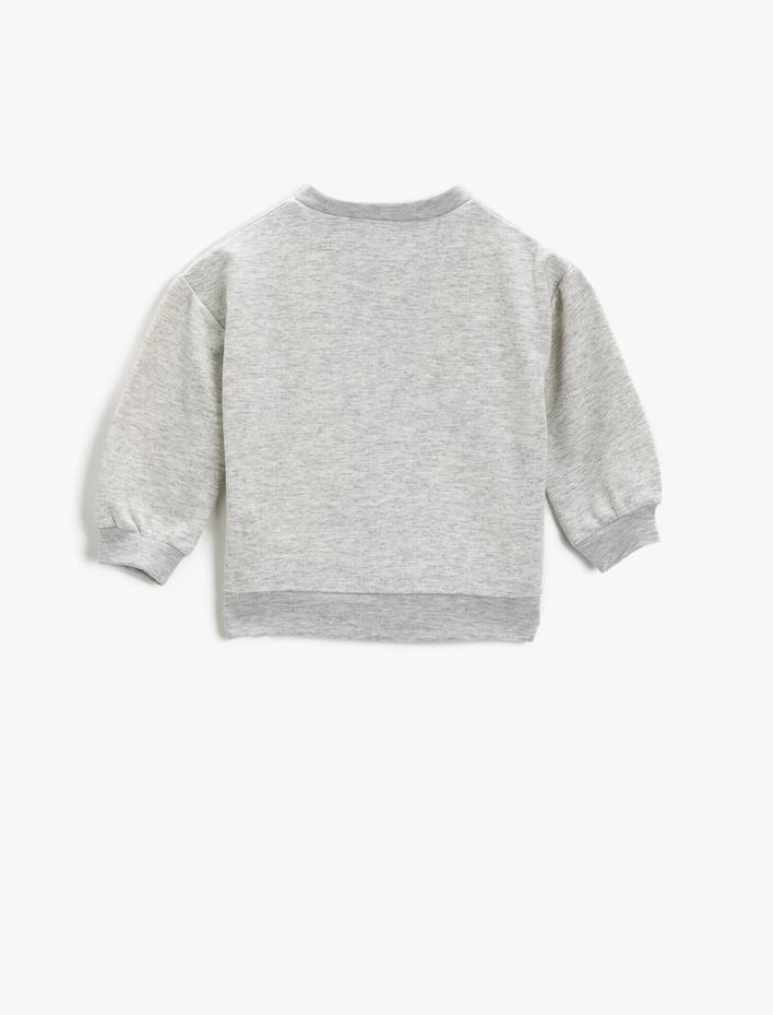 Kız Bebek Baskılı Sweatshirt