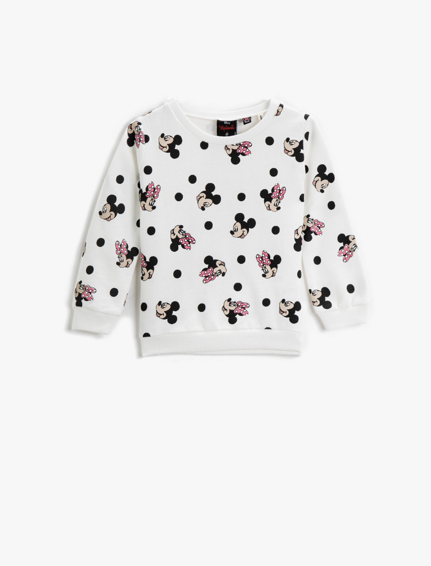  Kız Bebek Disney Sweatshirt s Lisanslı Baskılı Pamuklu