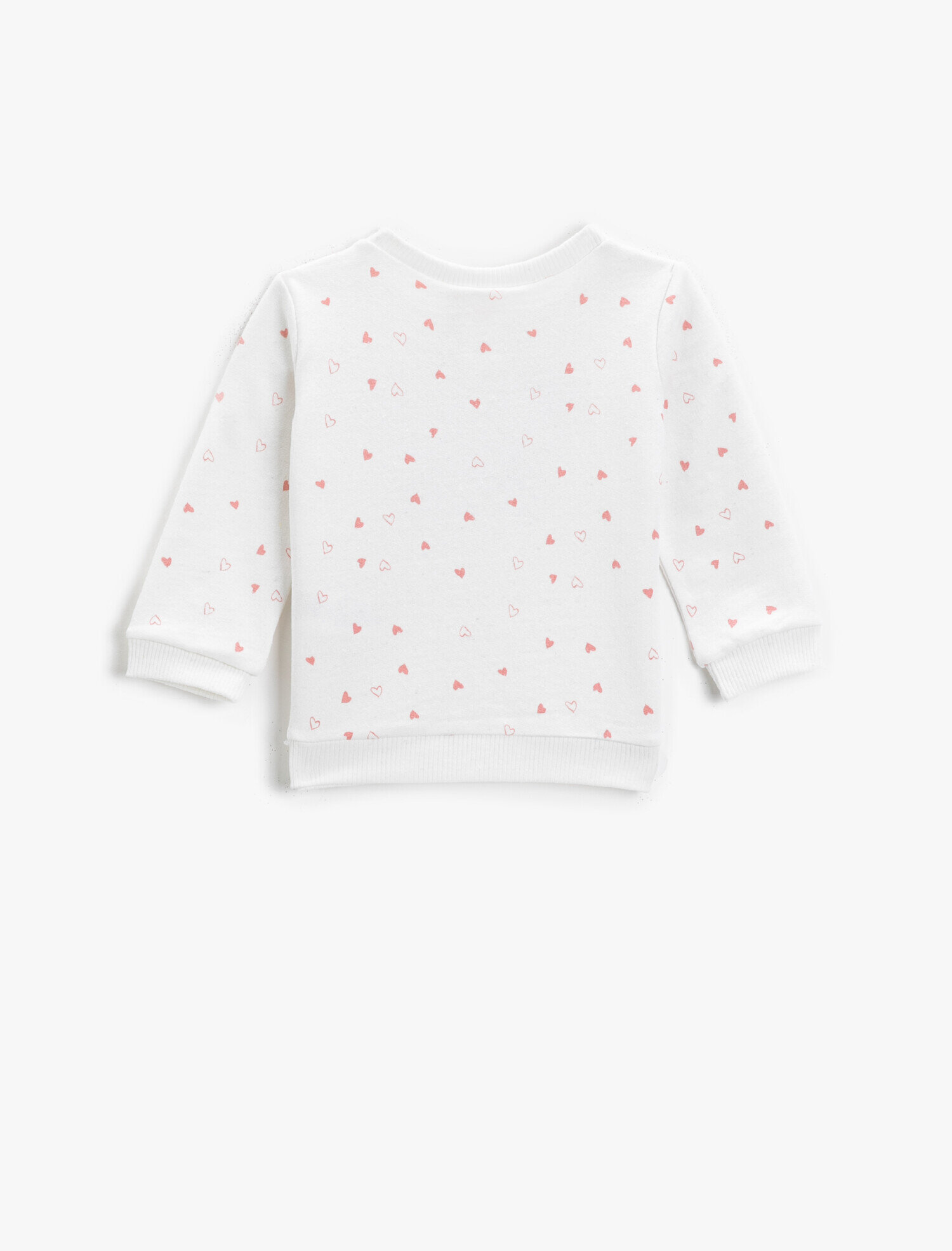  Kız Bebek Panda Baskılı Sweatshirt Bisiklet Yaka