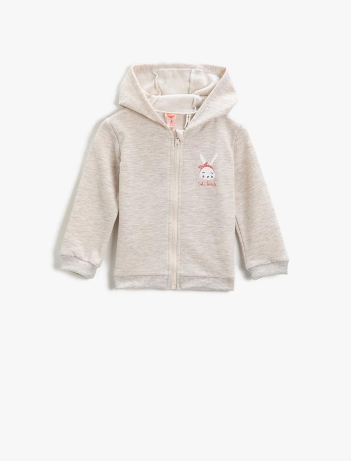 Kız Bebek Baskılı Sweatshirt