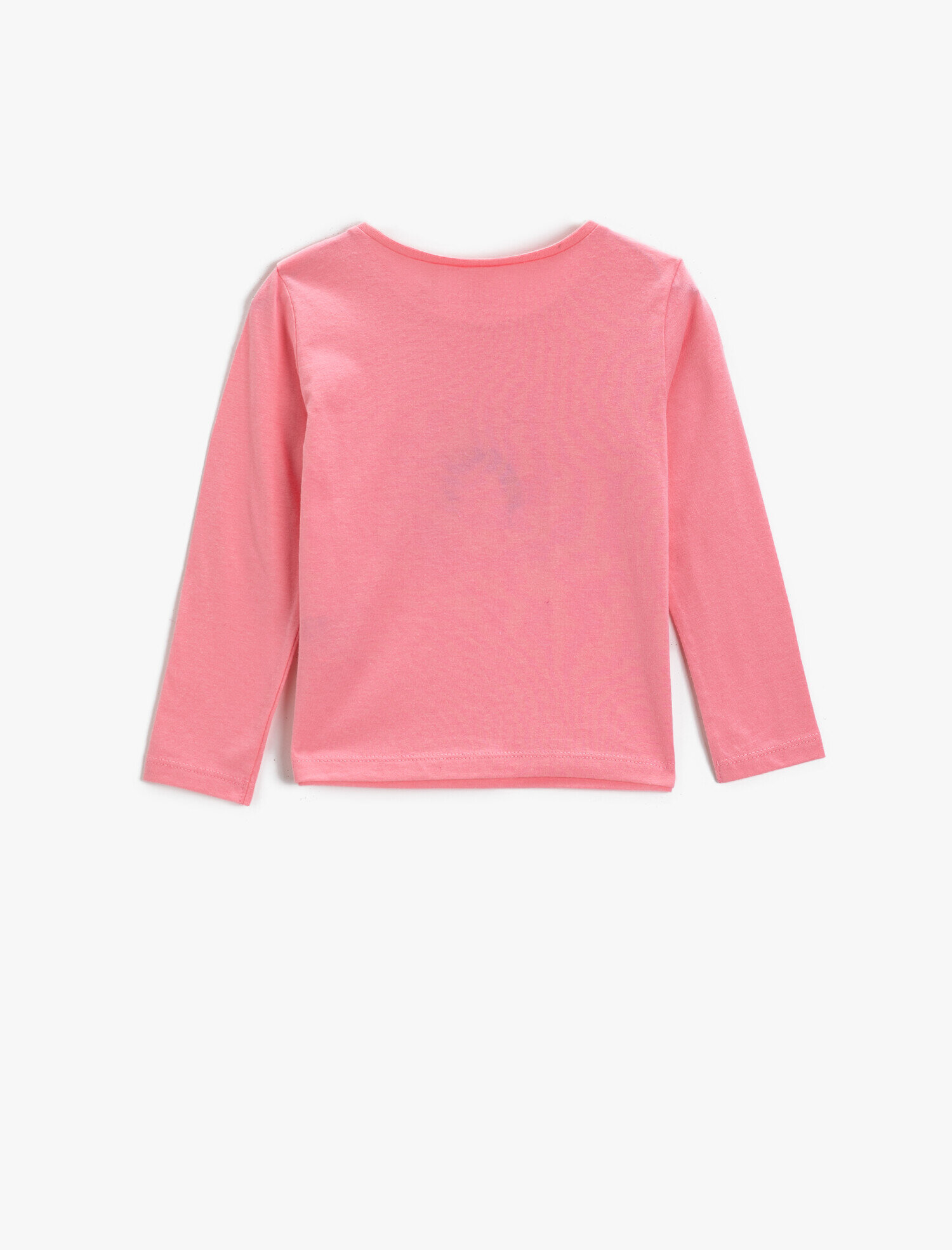  Kız Bebek Baskılı Tişört Uzun Kollu Bisiklet Yaka