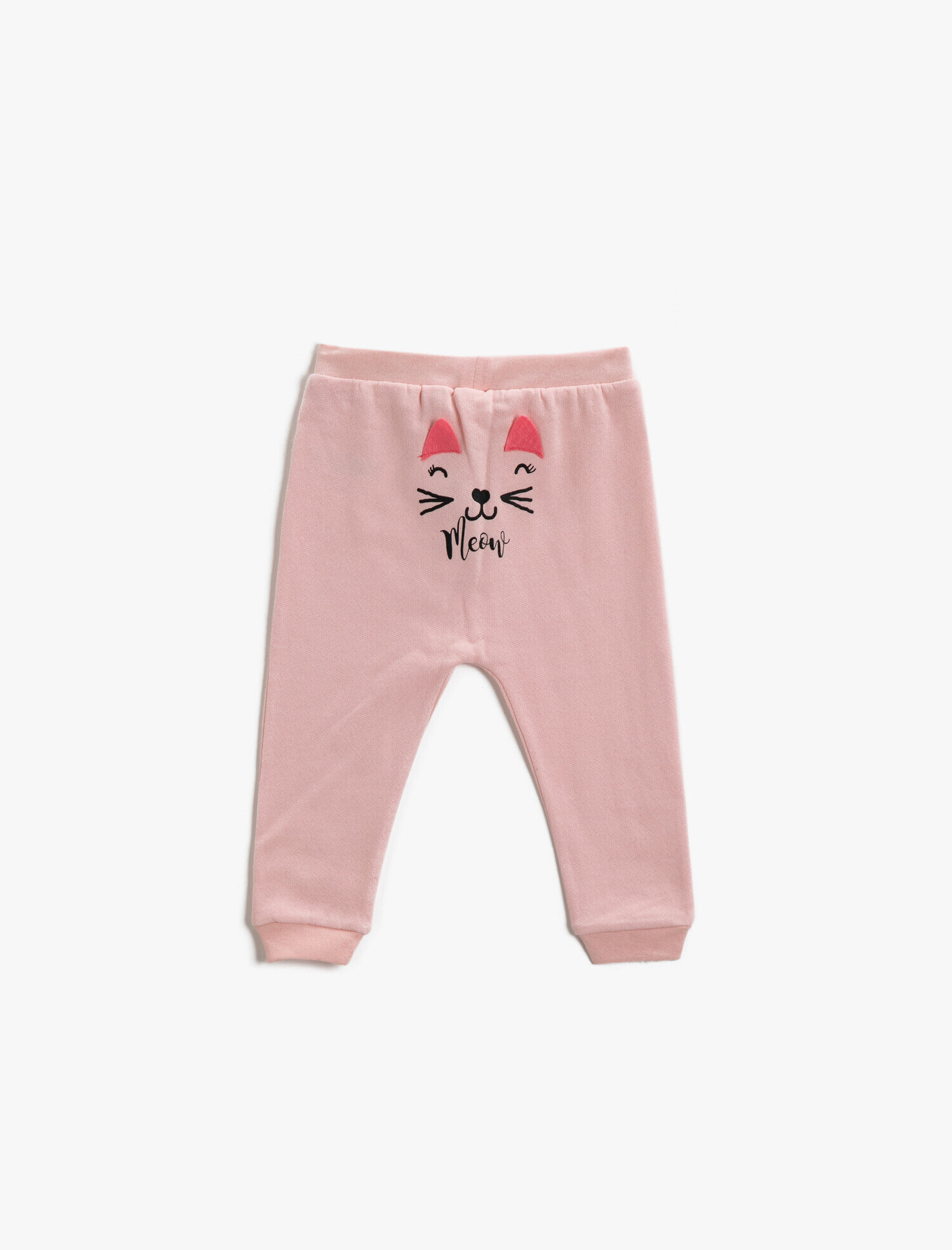  Kız Bebek Pamuklu Eşofman Altı Normal Bel