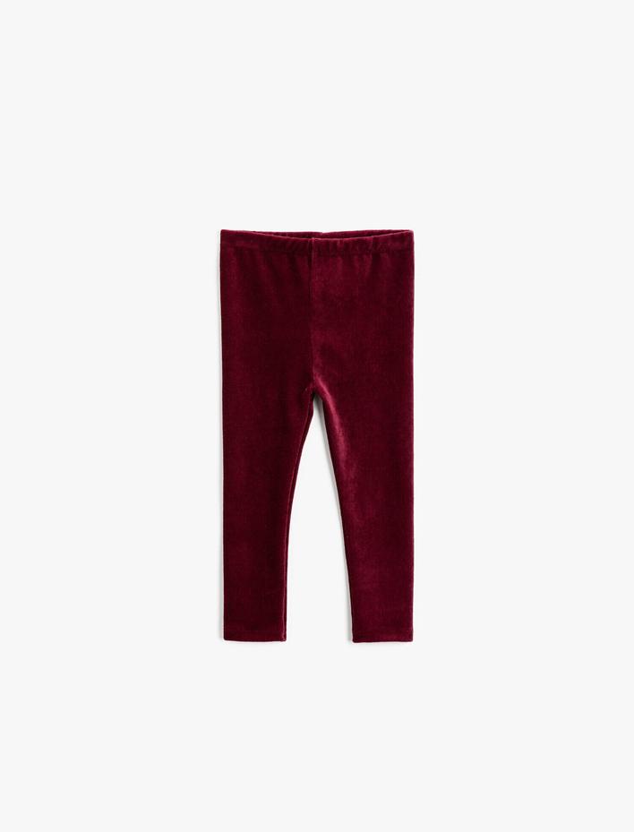 Kız Bebek Kadife Tayt