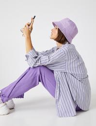 Çizgili Oversize Gömlek