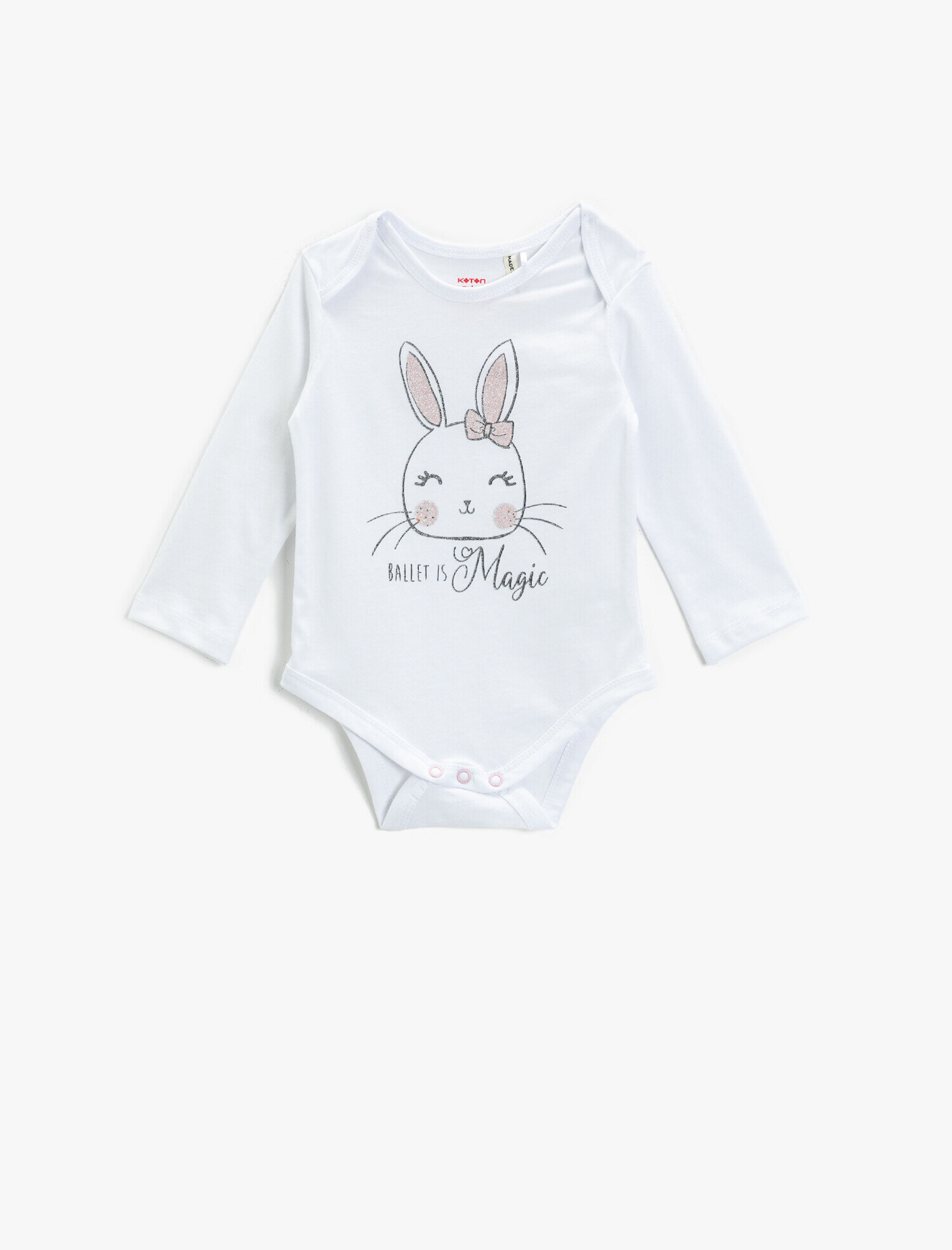  Kız Bebek Kedi Figürü Baskılı Zıbın Seti