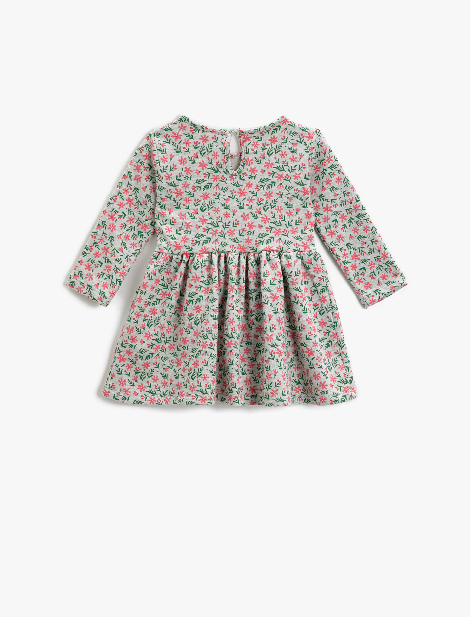  Kız Bebek Çiçekli Fırfırlı Elbise