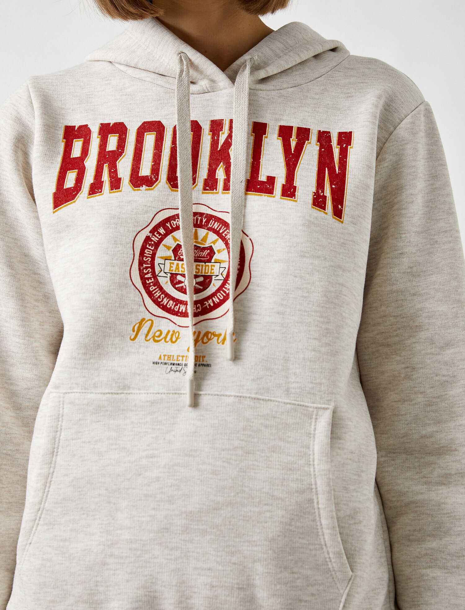   Kapüşonlu Baskılı Sweatshirt