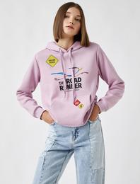 Warner Bros Lisanslı Kapüşonlu Cepli Baskılı Sweatshirt