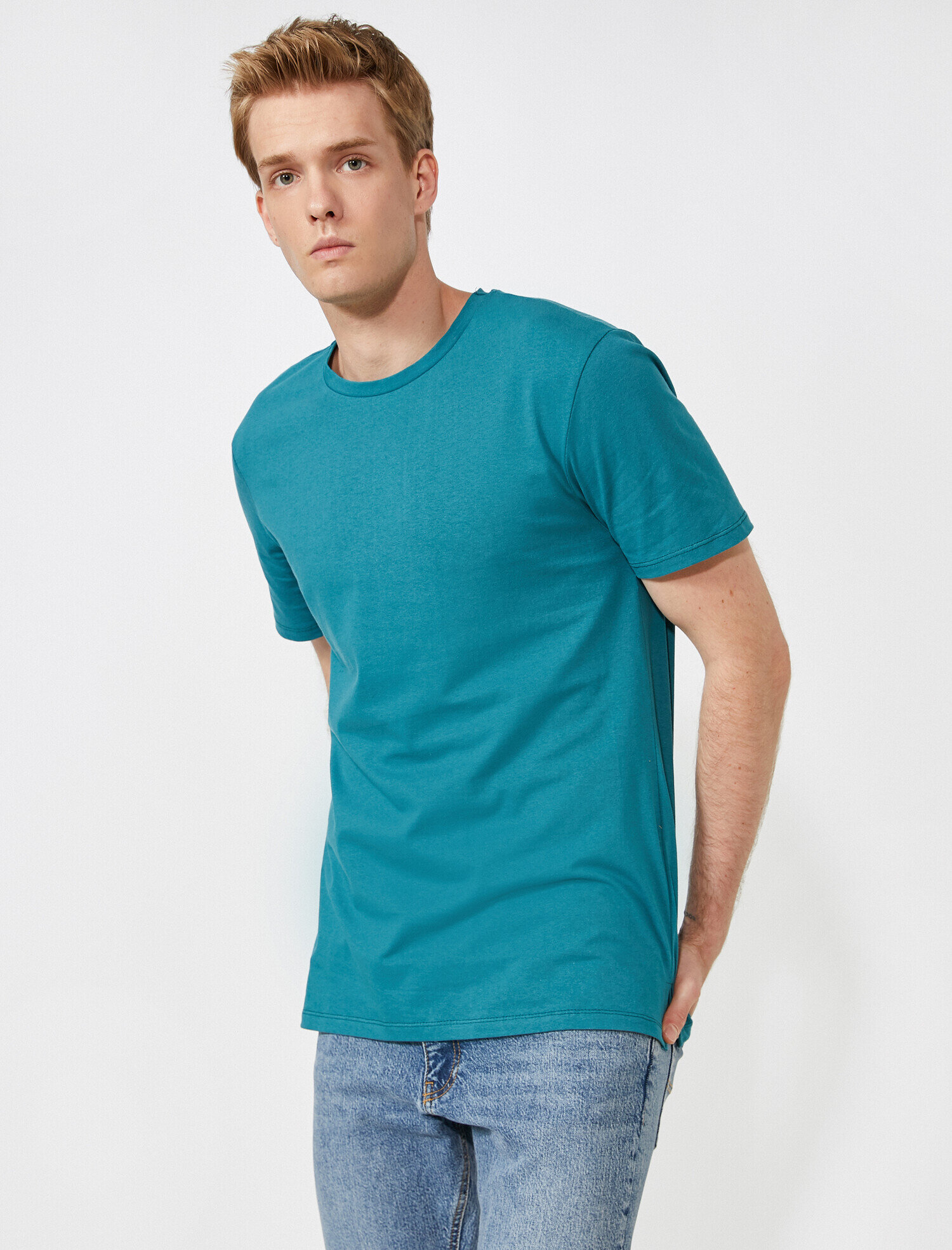   Loose Fit Basic Tişört Pamuklu