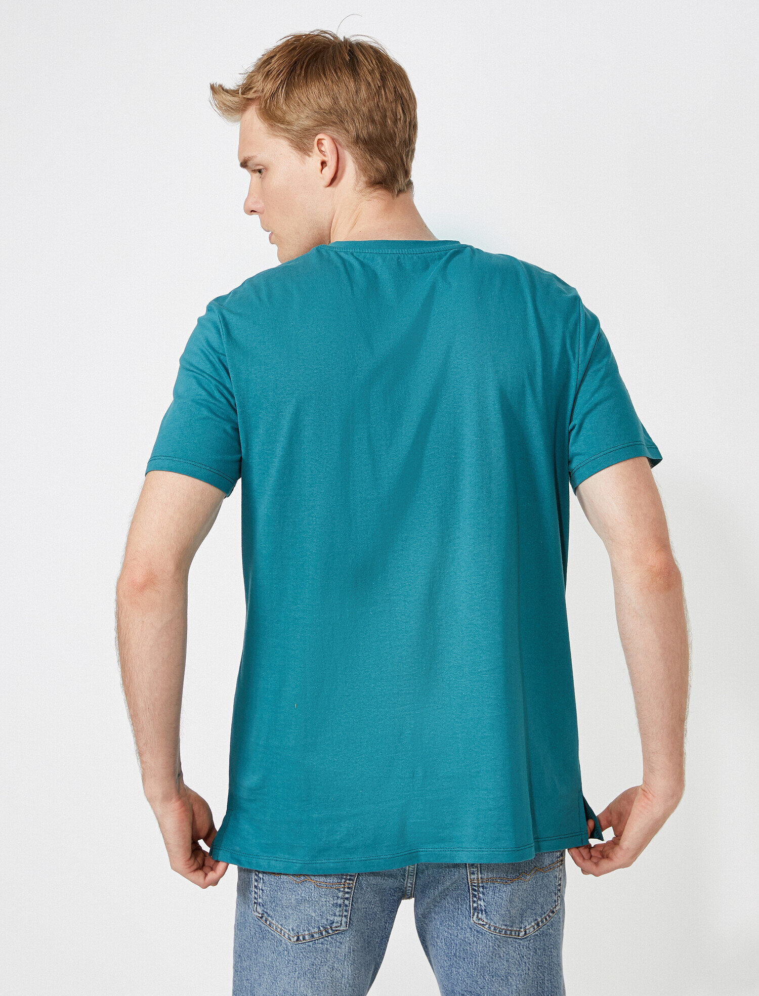   Loose Fit Basic Tişört Pamuklu