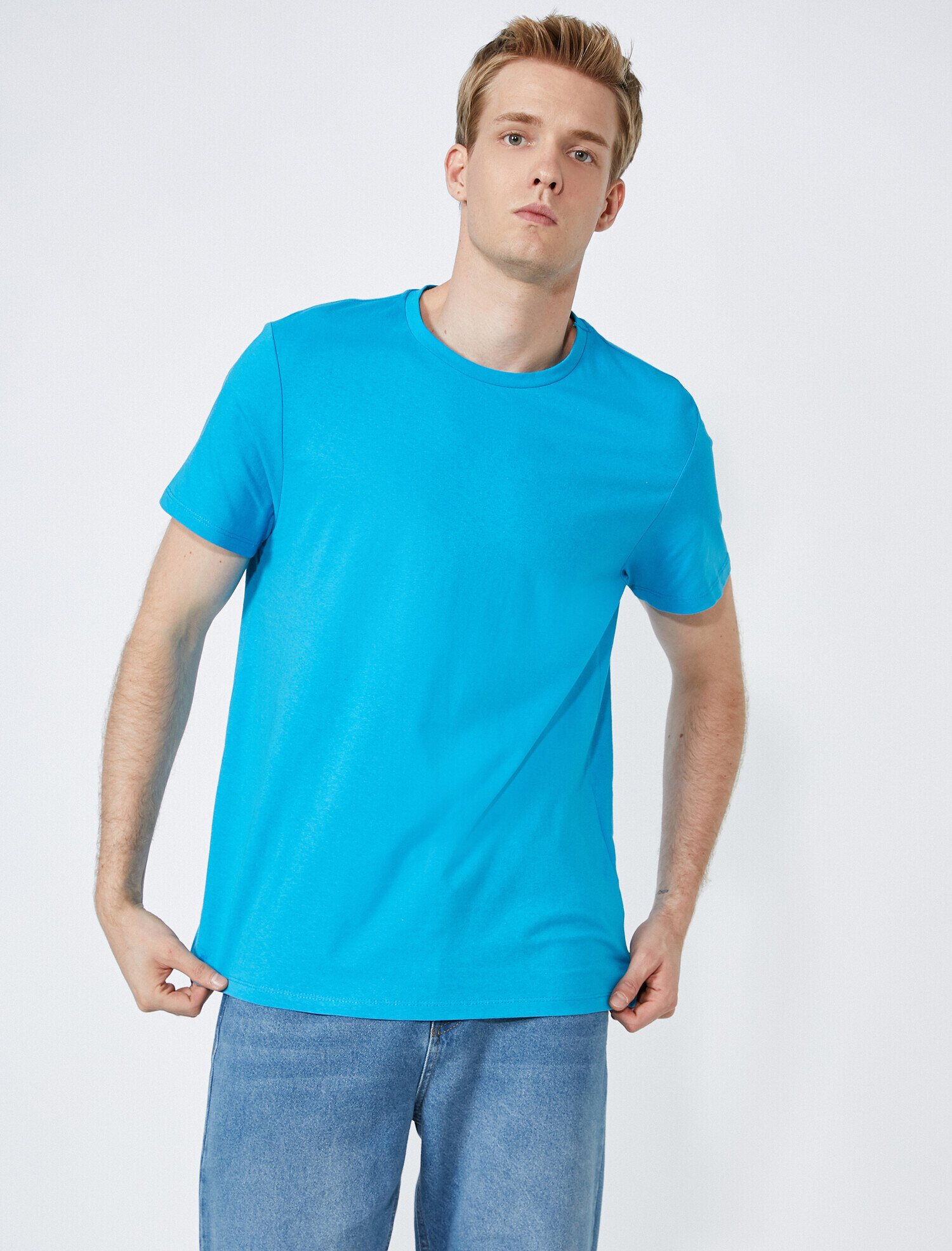   Loose Fit Basic Tişört Pamuklu