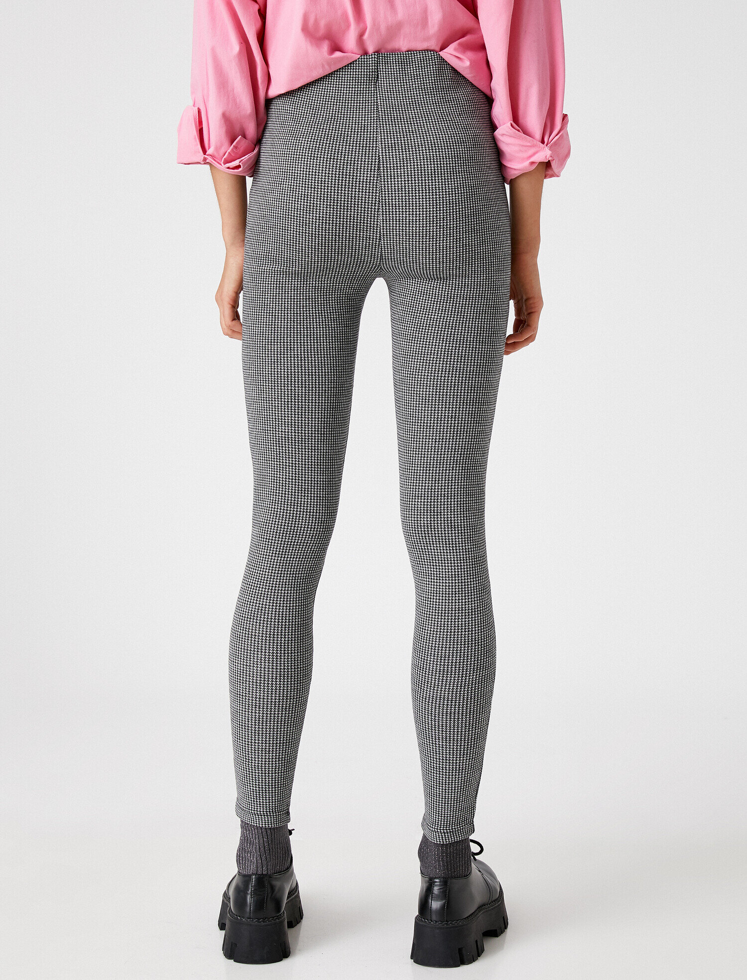   Yüksek Bel Düz Tayt