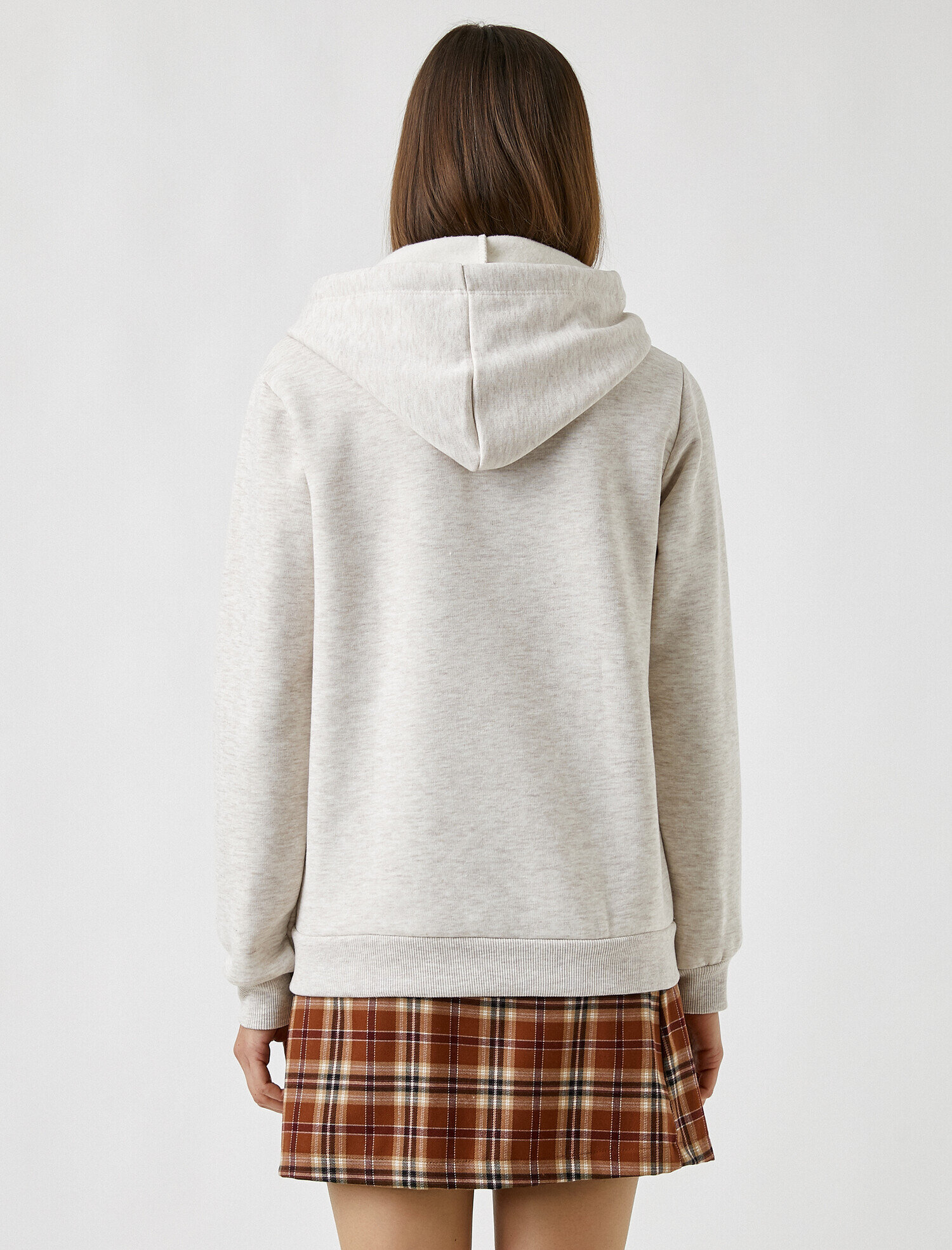   Kapüşonlu Baskılı Sweatshirt