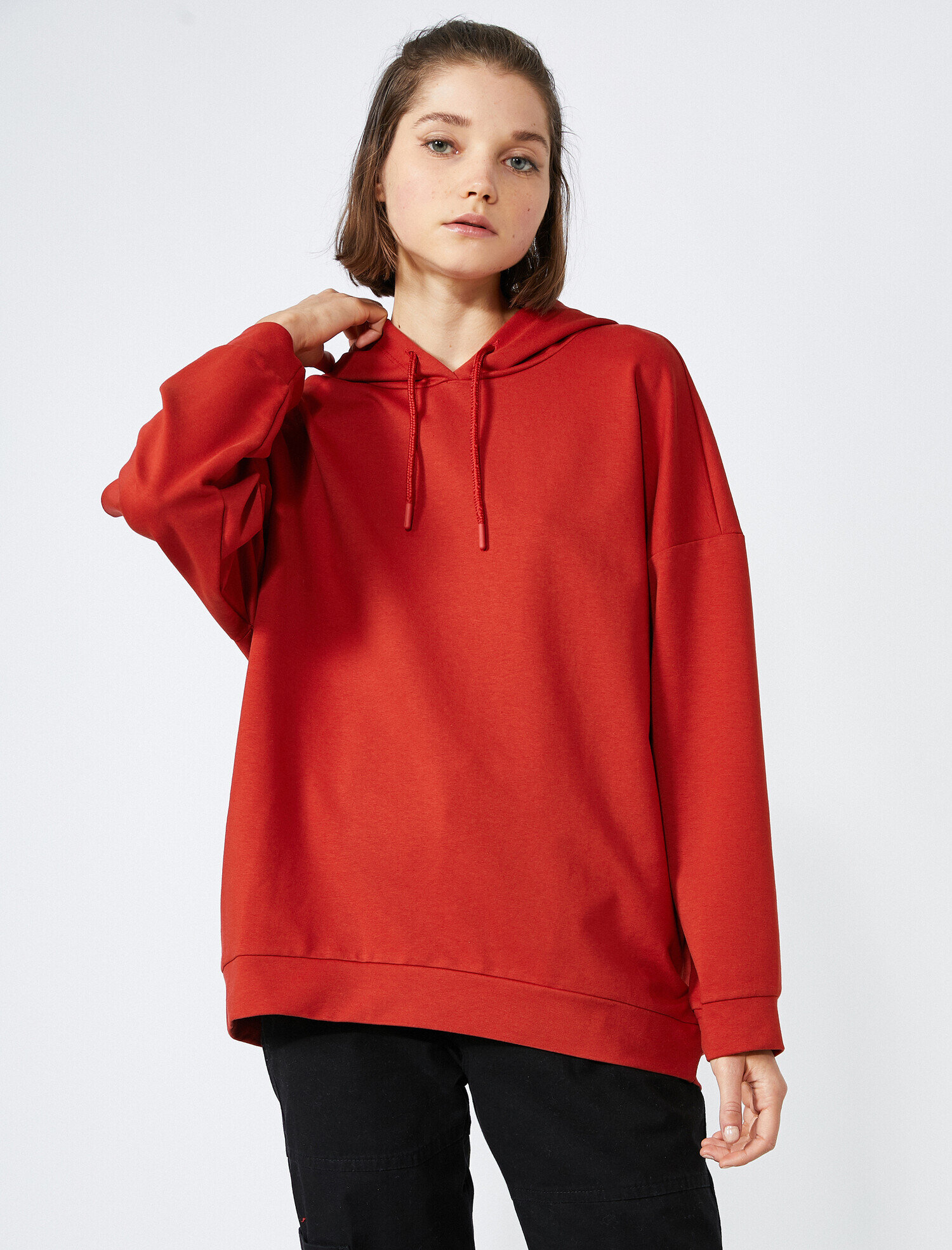   Kapüşonlu Oversize Sweatshirt