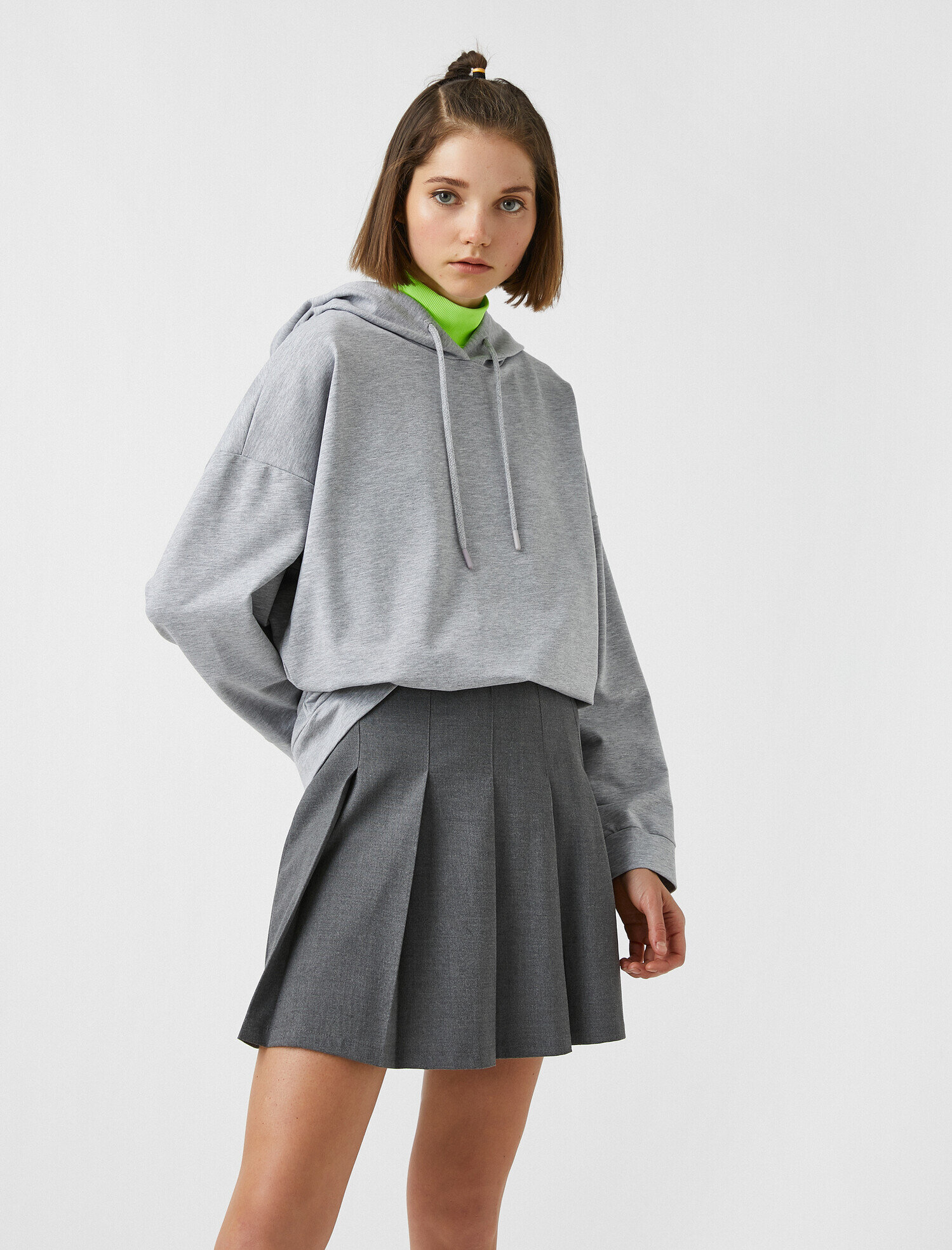 Kapüşonlu Oversize Sweatshirt