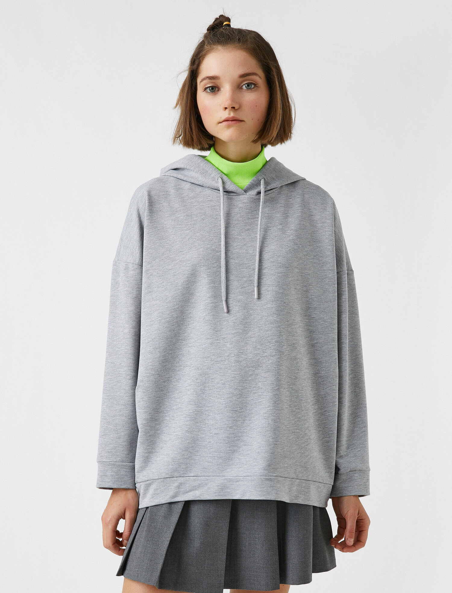 Kapüşonlu Oversize Sweatshirt