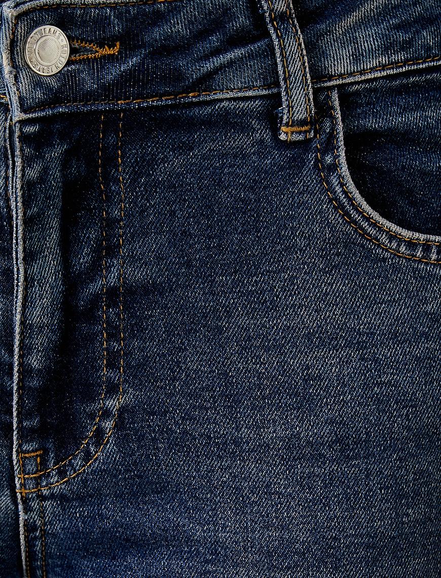   Normal Bel Crop Kot Pantolon - Victoria Crop Jean