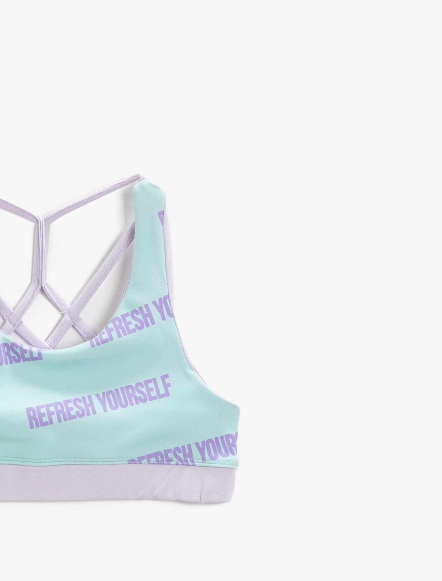  Kız Çocuk Baskılı Kısa Spor Atlet Sırt Detaylı