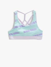 Baskılı Kısa Spor Atlet Sırt Detaylı