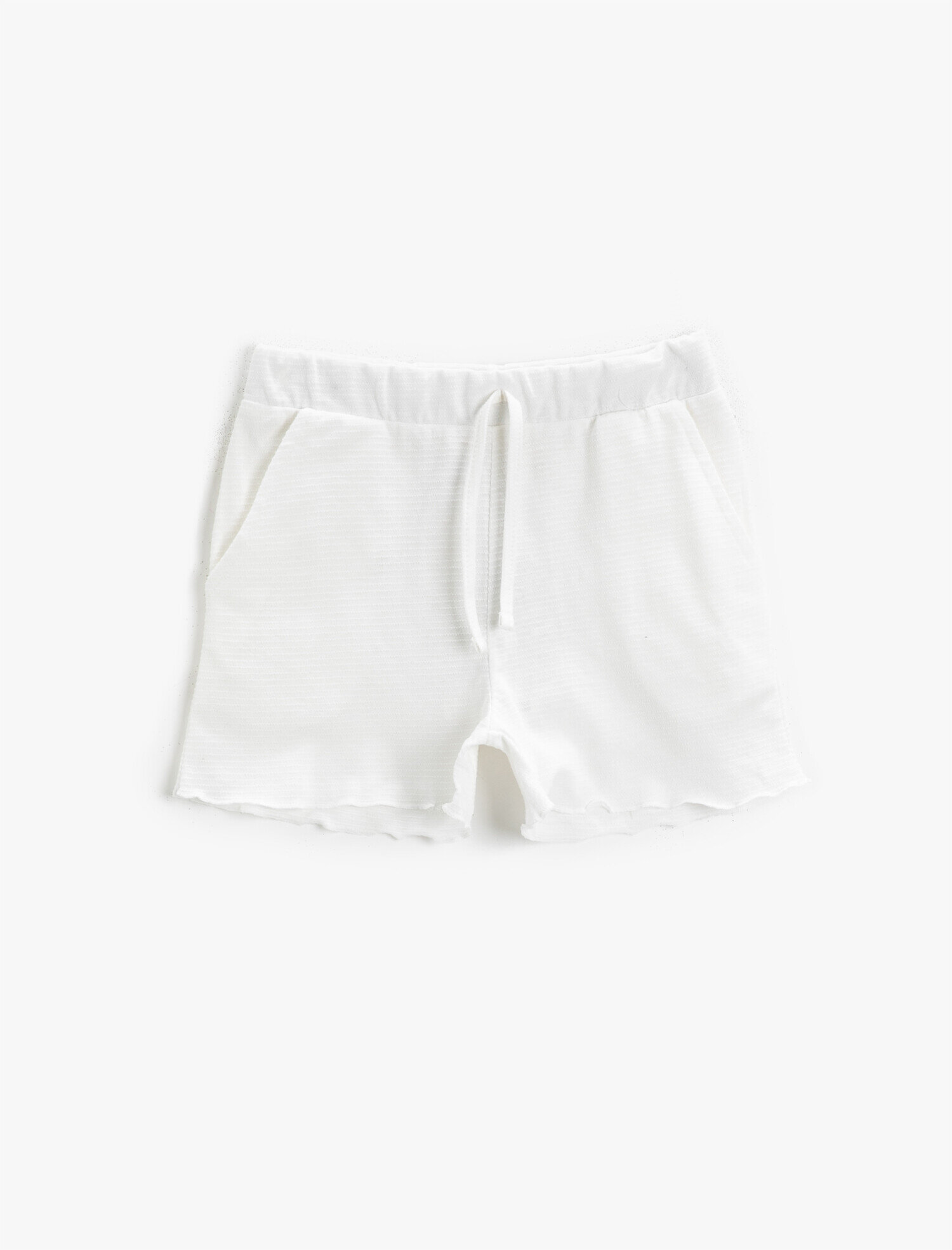  Kız Çocuk Belden Bağlamalı Şort Pamuklu