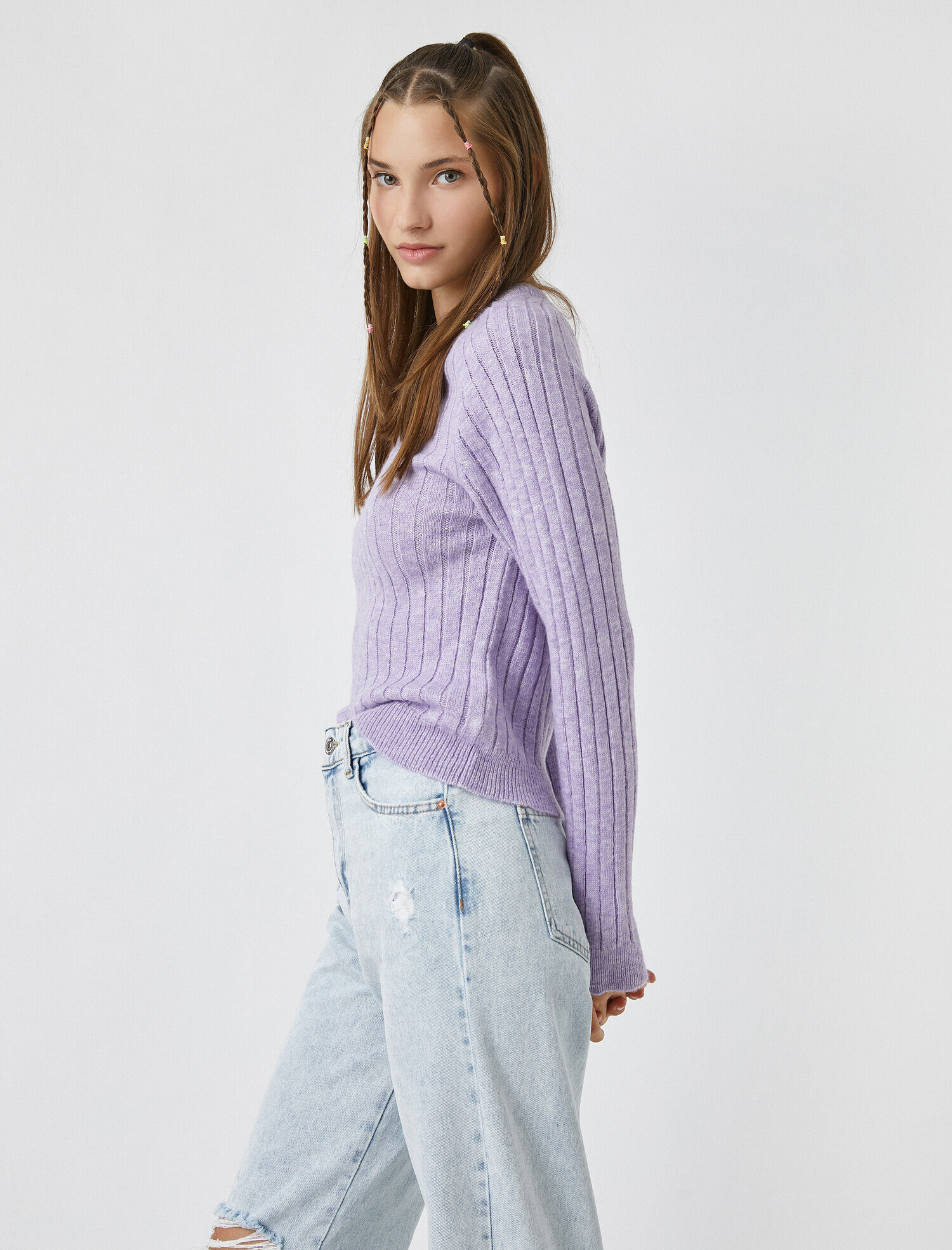   Uzun Kollu Triko Kazak