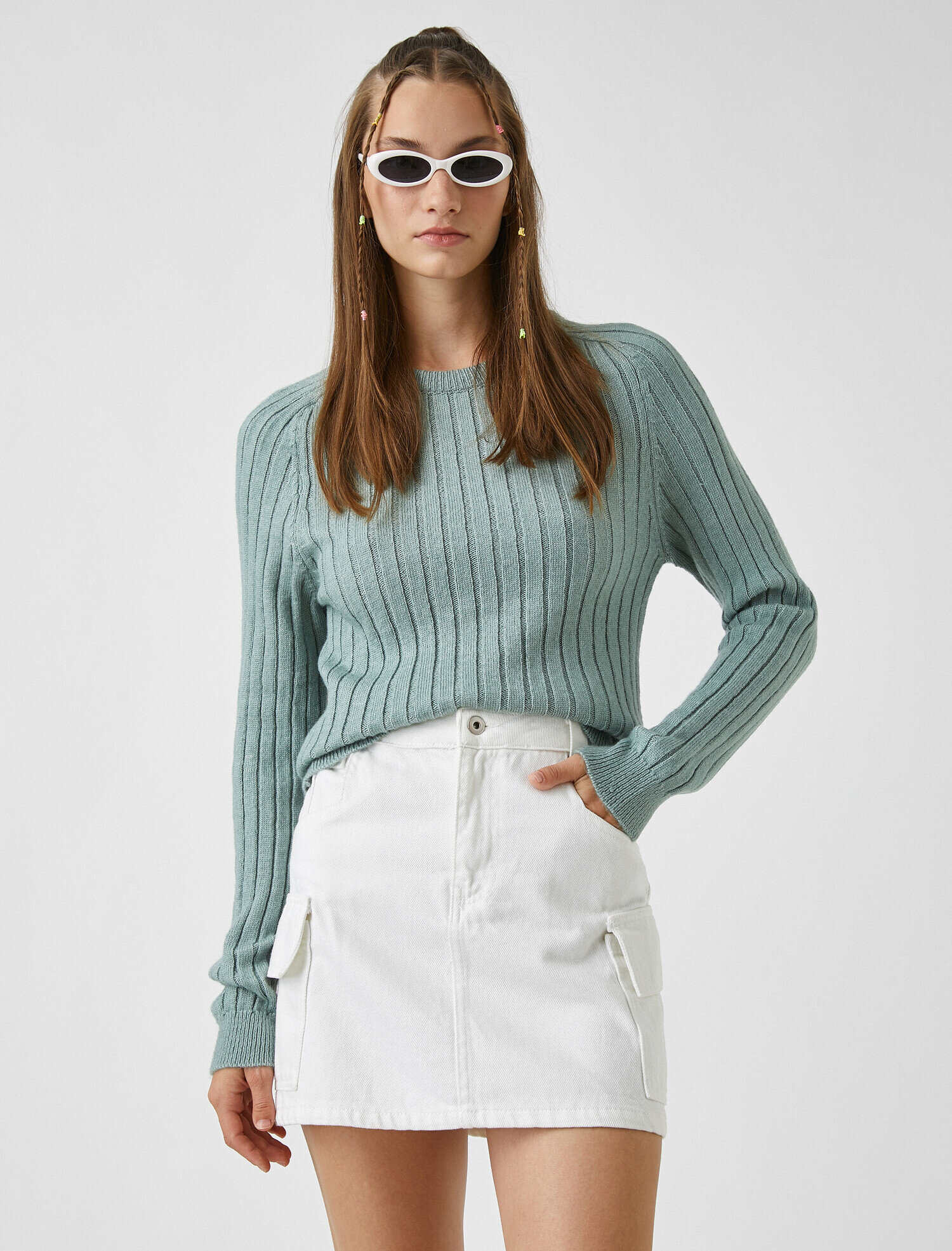   Uzun Kollu Triko Kazak