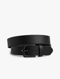 Kemer Deri Görünümlü Tokalı