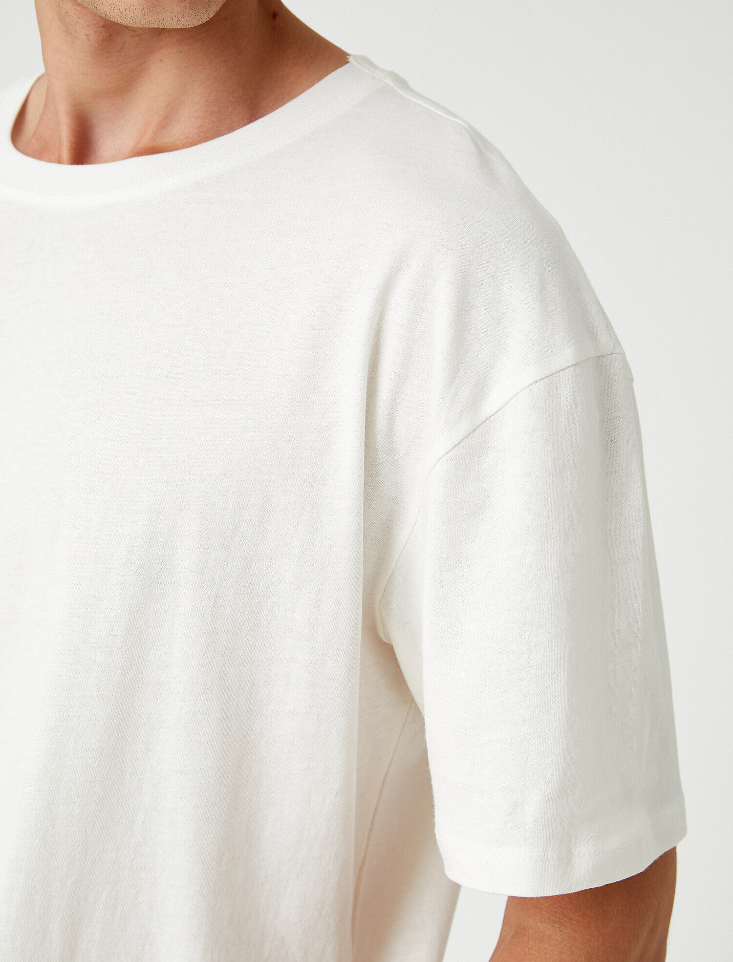   Oversize Basic Tişört Pamuklu