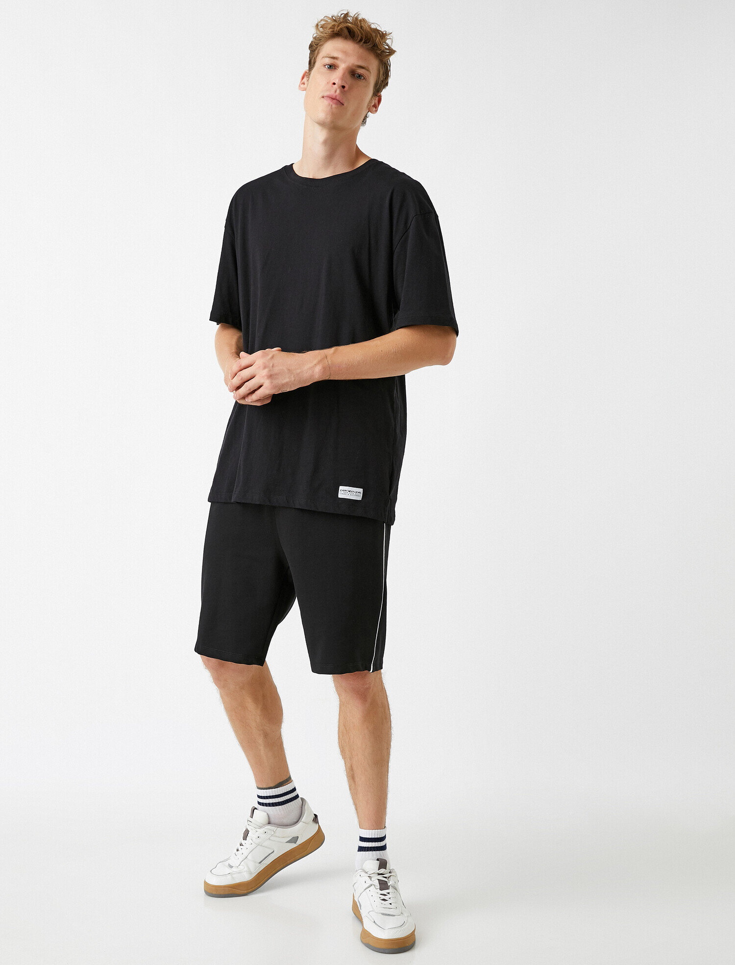   Oversize Basic Tişört Pamuklu