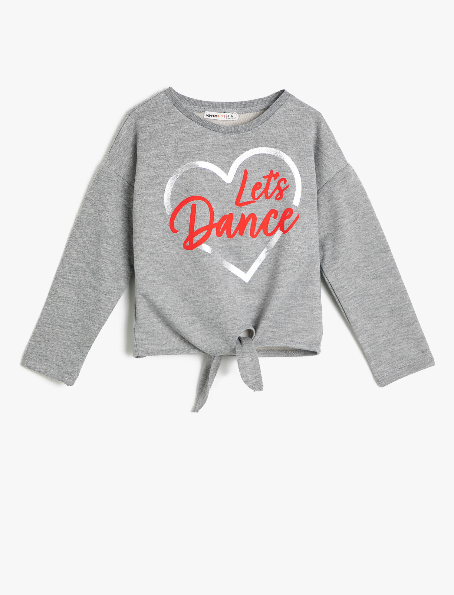  Kız Çocuk Yazılı Baskılı Sweatshirt