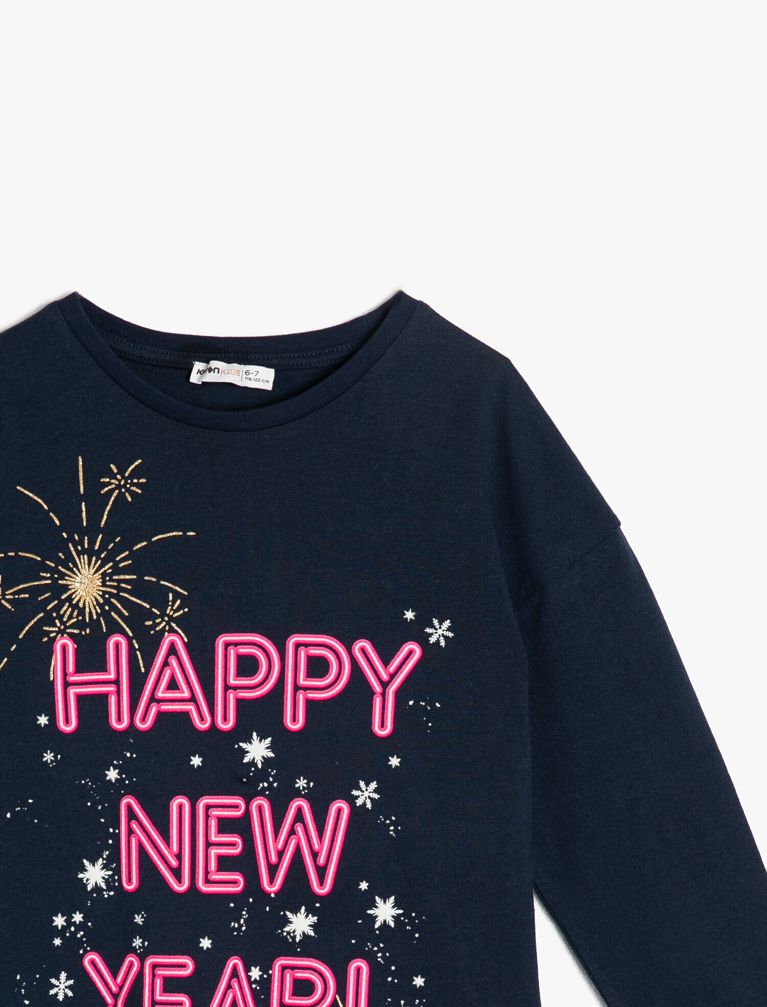  Kız Çocuk Uzun Kollu Baskılı Tişört