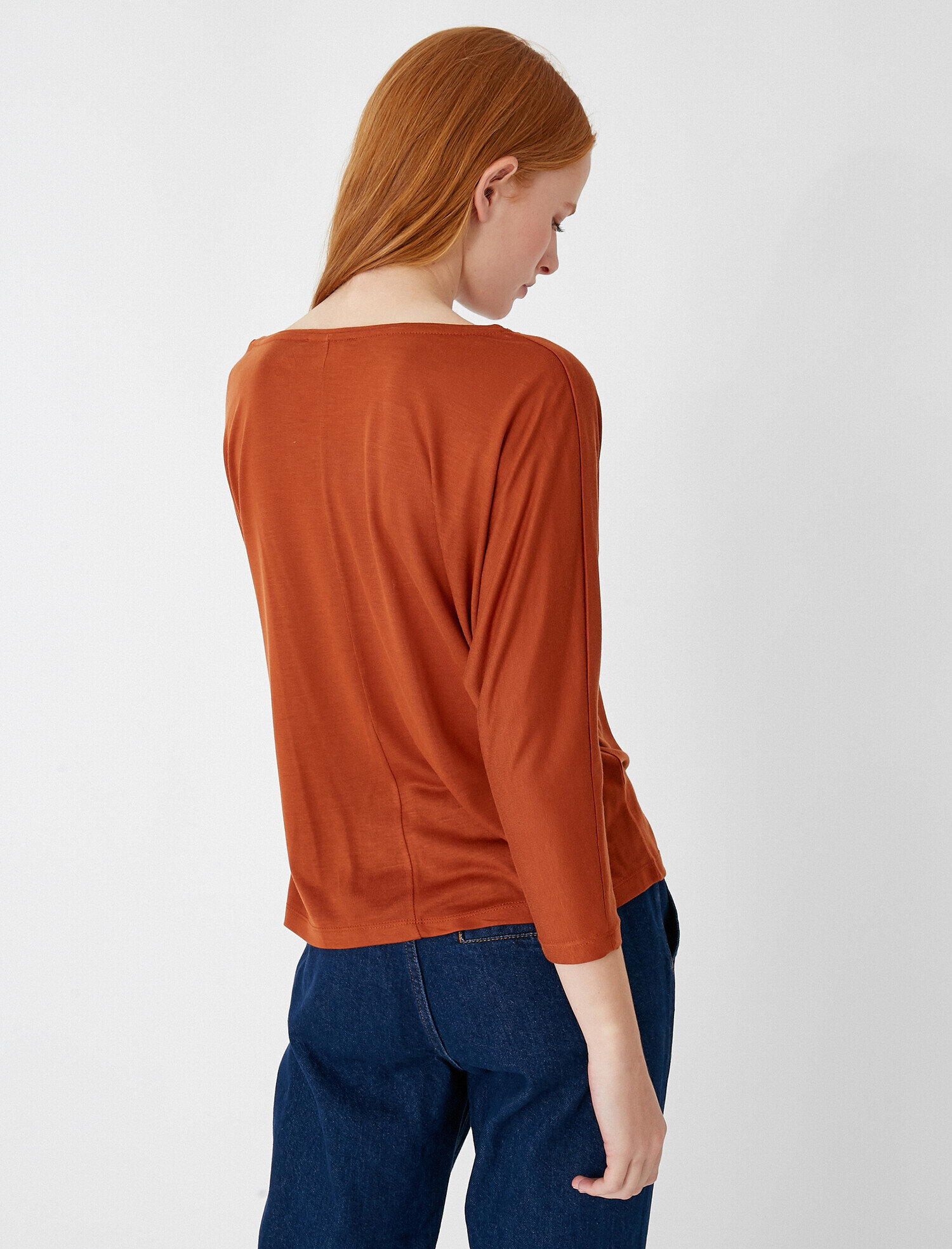   Uzun Kollu Tişört Lyocell Basic