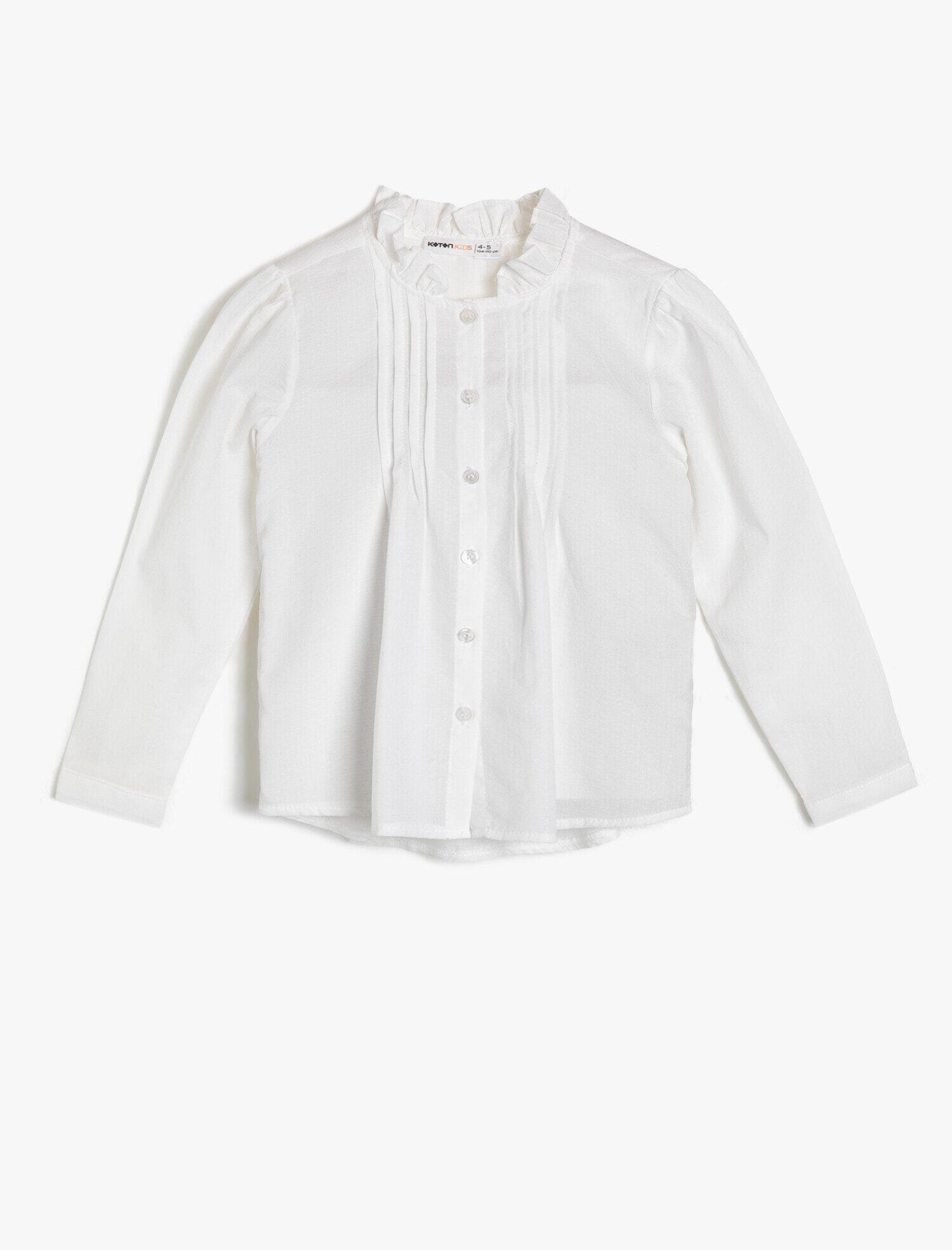 Kız Çocuk Fırfır Detaylı Gömlek