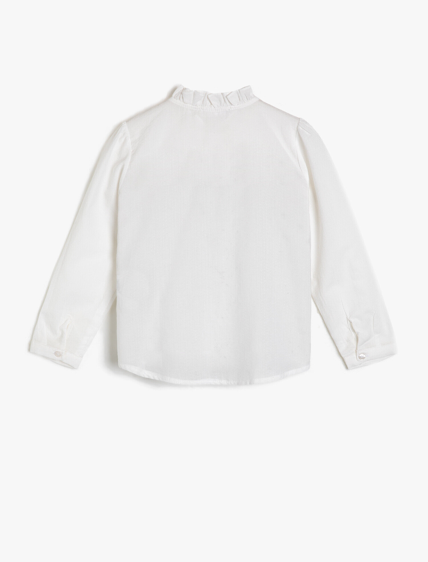 Kız Çocuk Fırfır Detaylı Gömlek