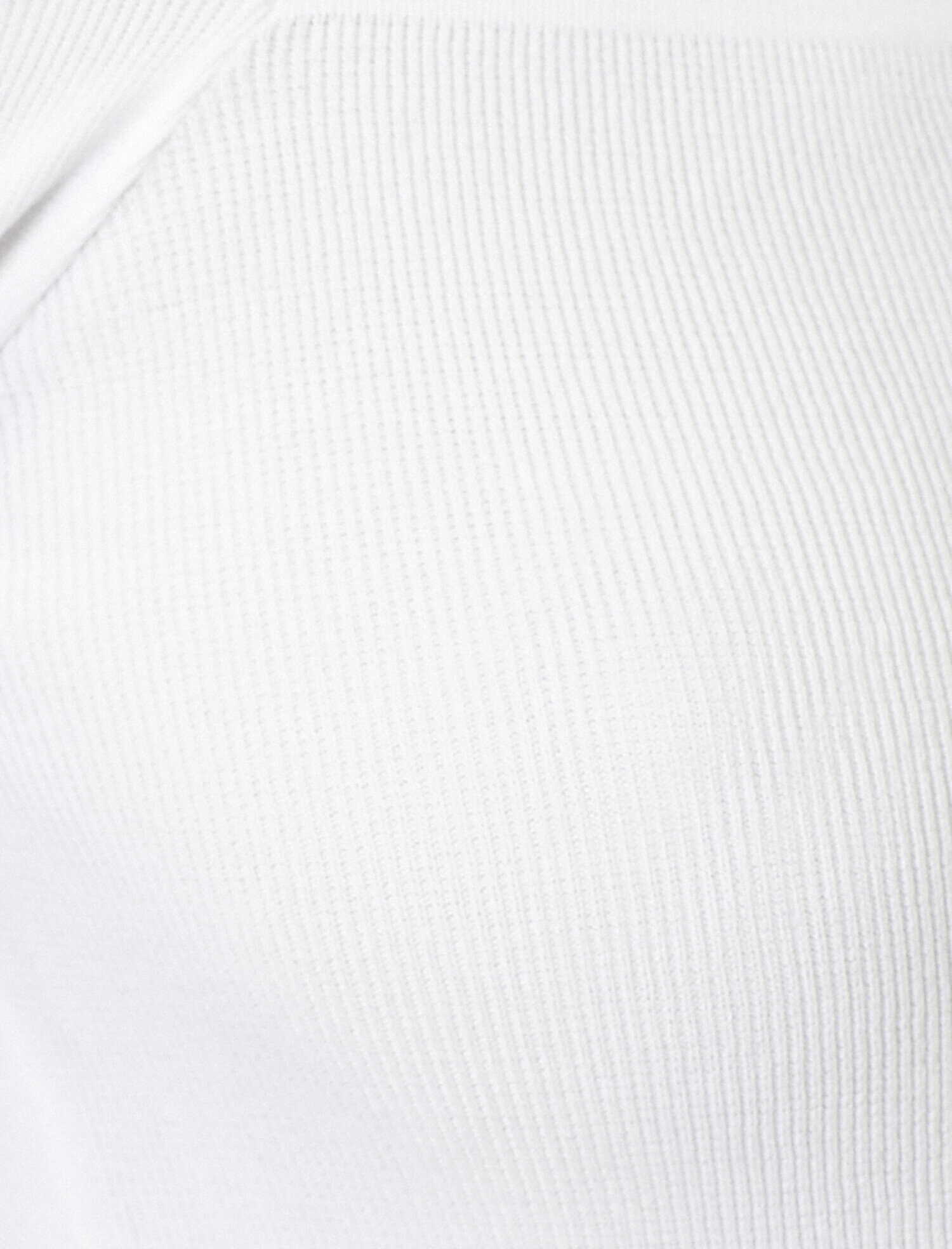   Balon Kol Detaylı Kare Yaka Triko Kazak