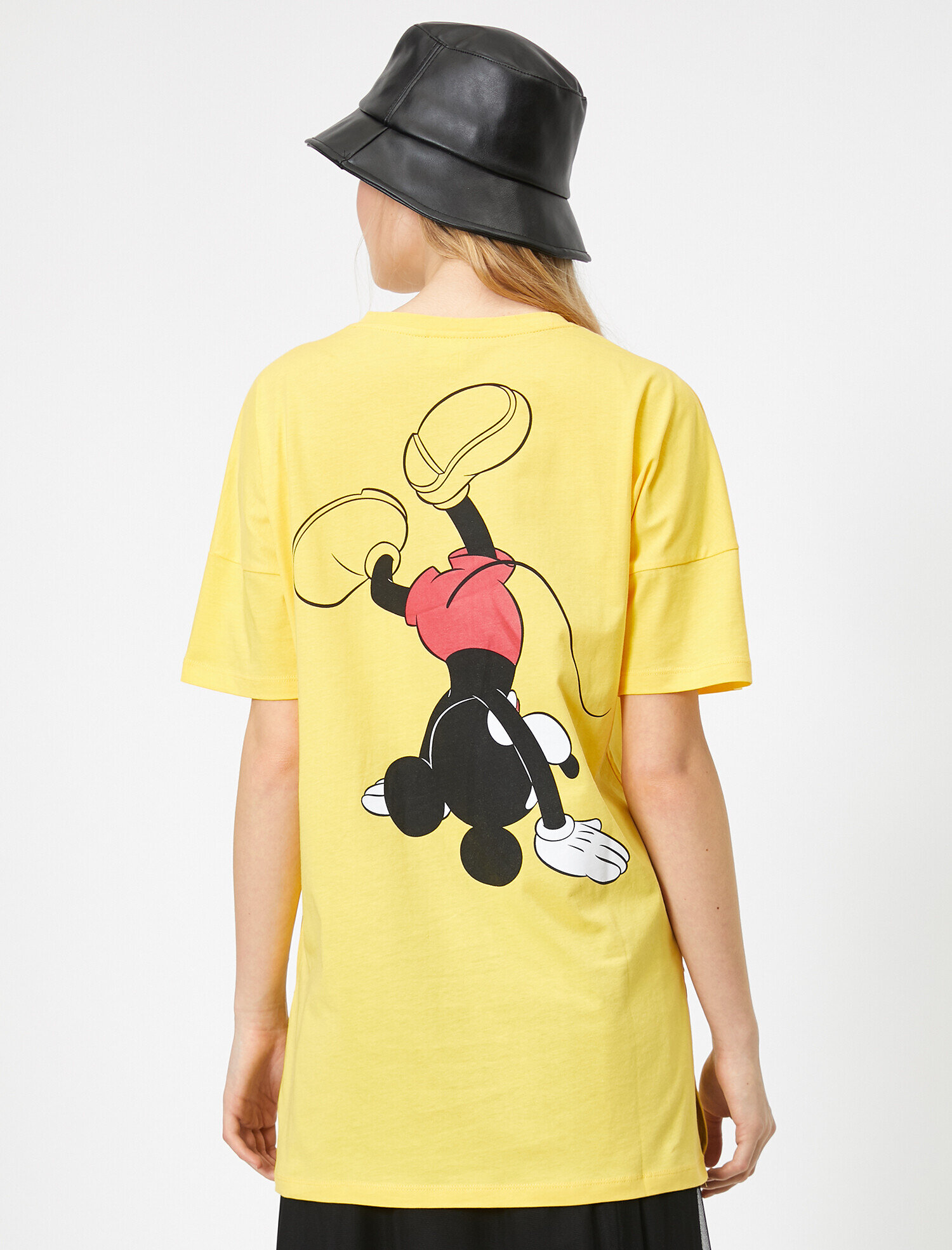   Mickey Mouse Baskılı Oversize Lisanslı Tişört