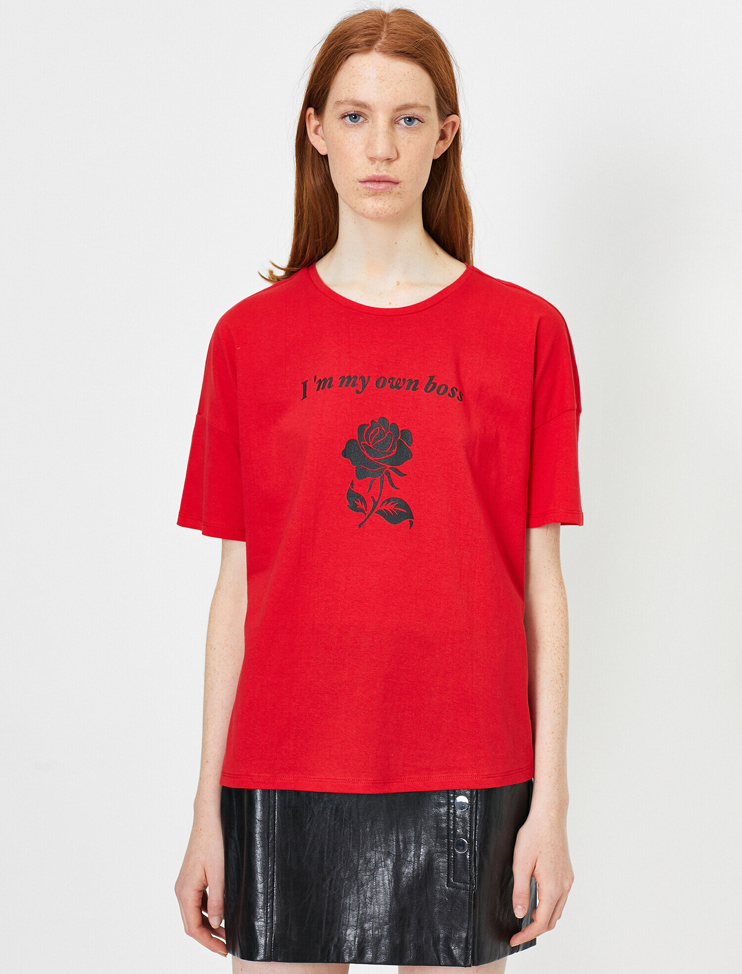   Yazılı Baskılı Tişört