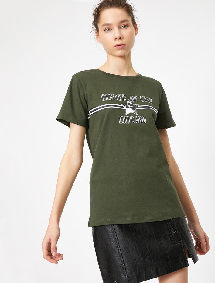  Yazılı Baskılı Tişört