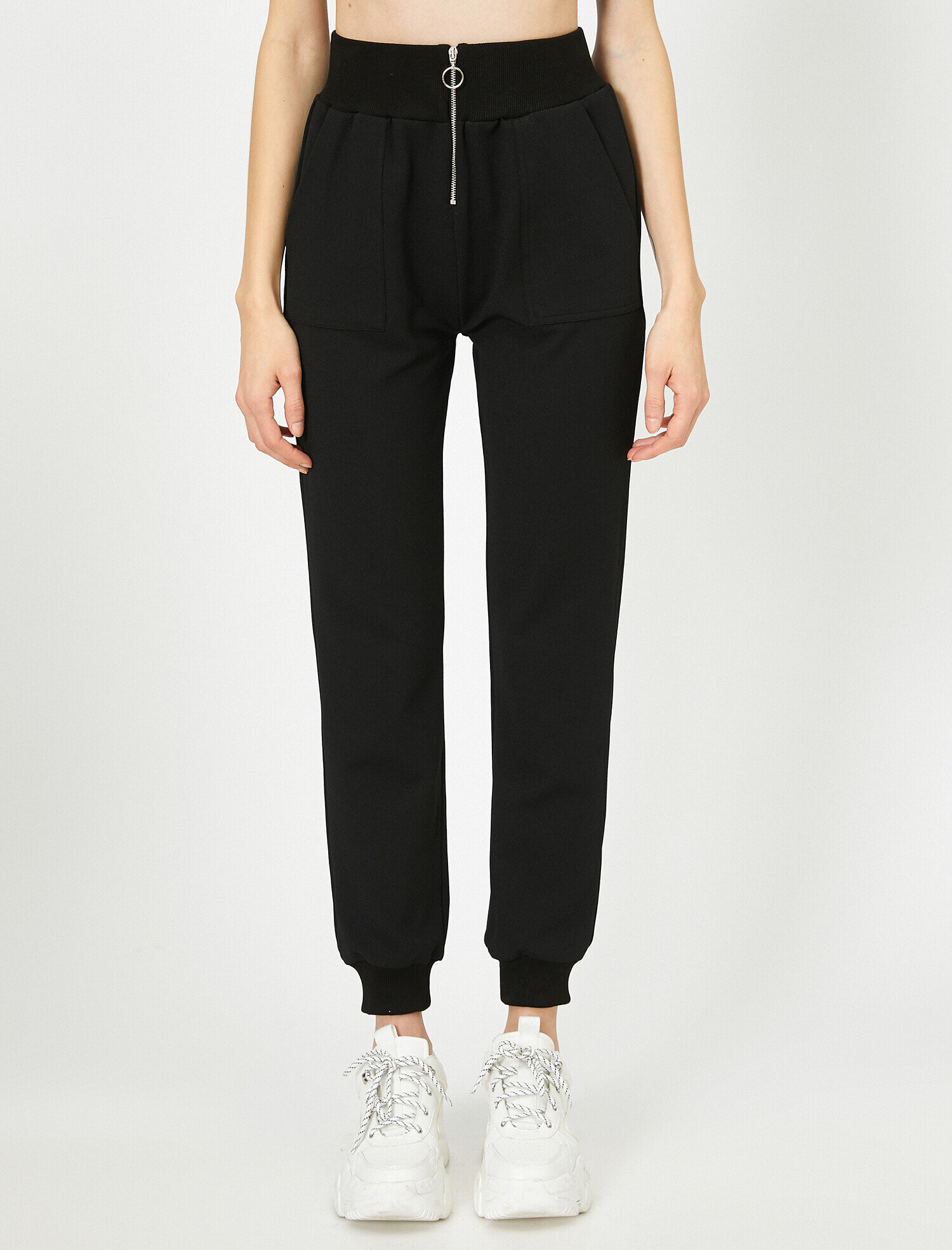   Fermuar Detaylı Pantolon