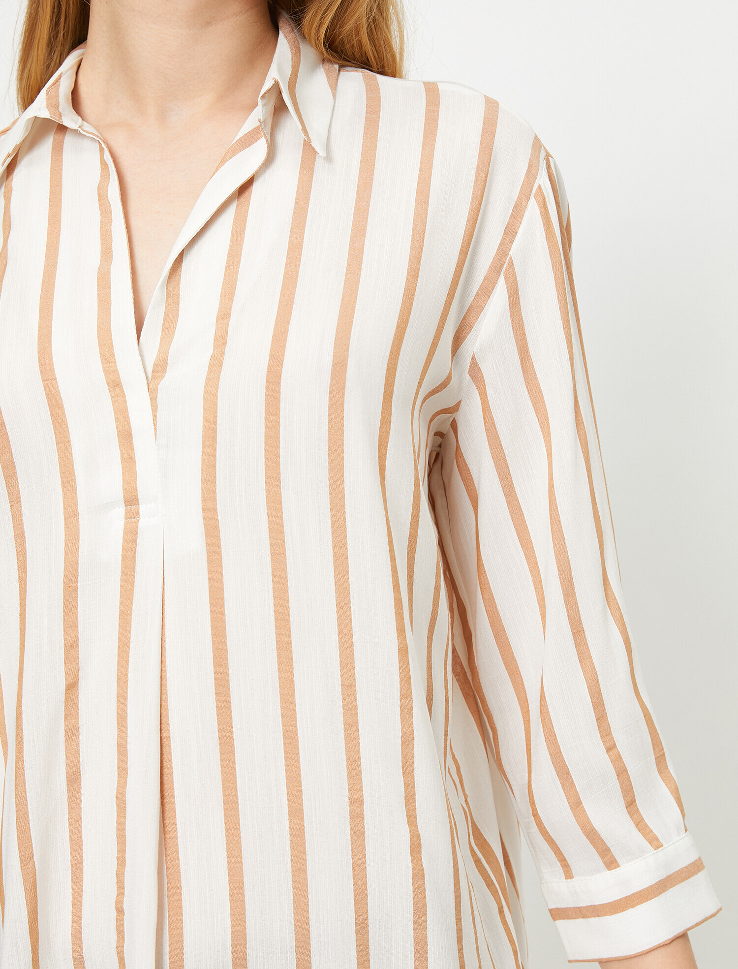   Çizgili Uzun Gömlek