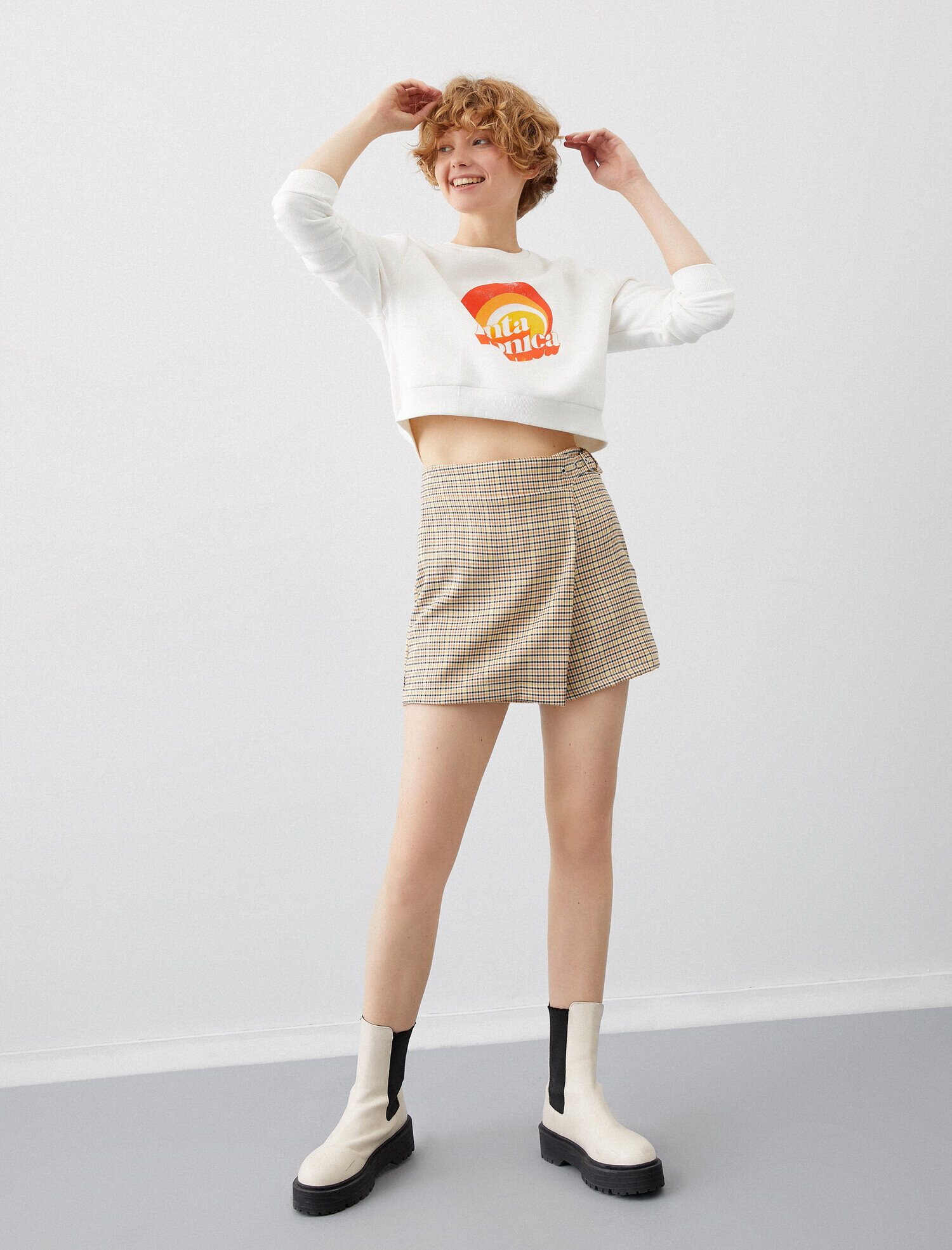   Yazılı Baskılı Sweatshirt