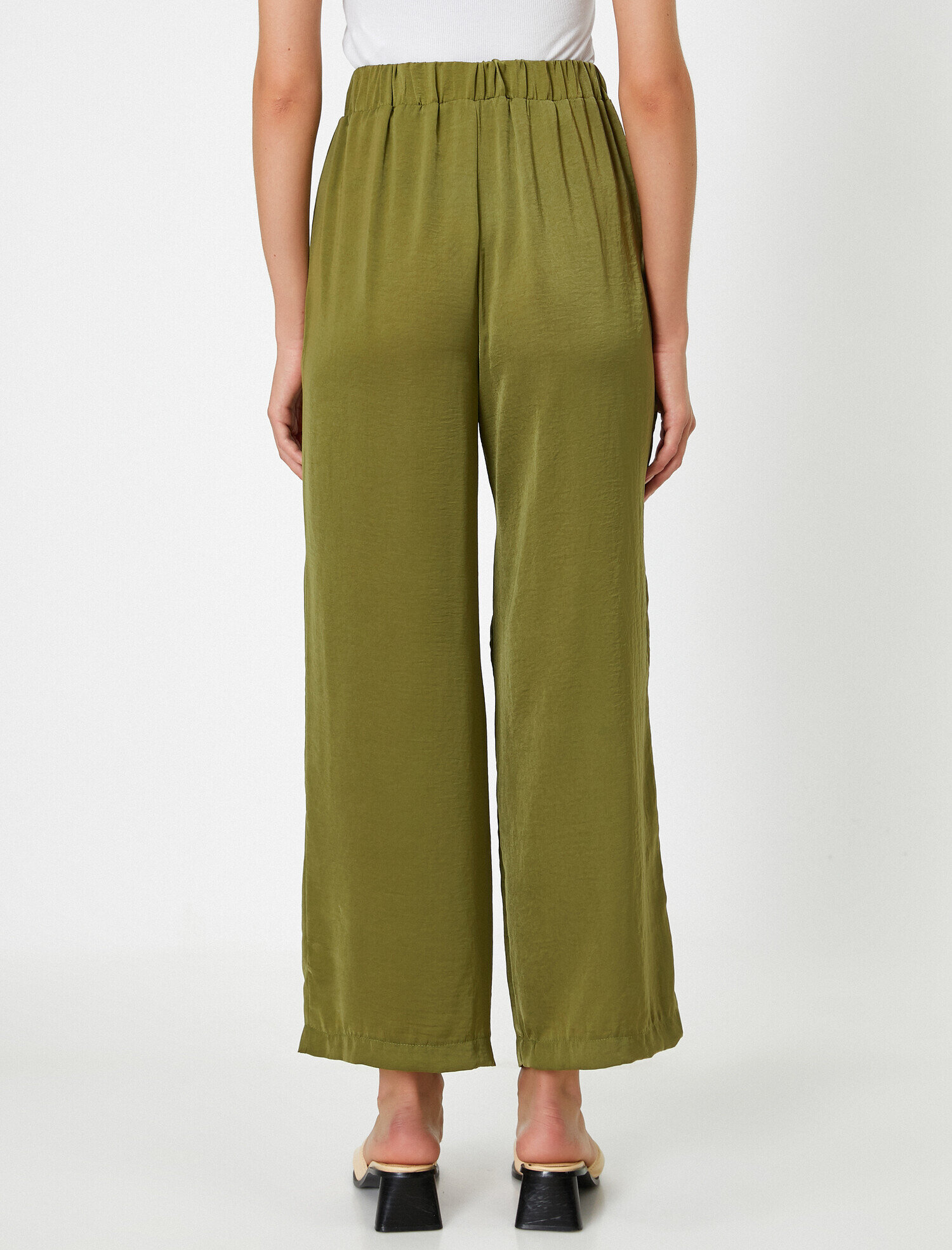   Cepli Yüksek Bel Pantolon